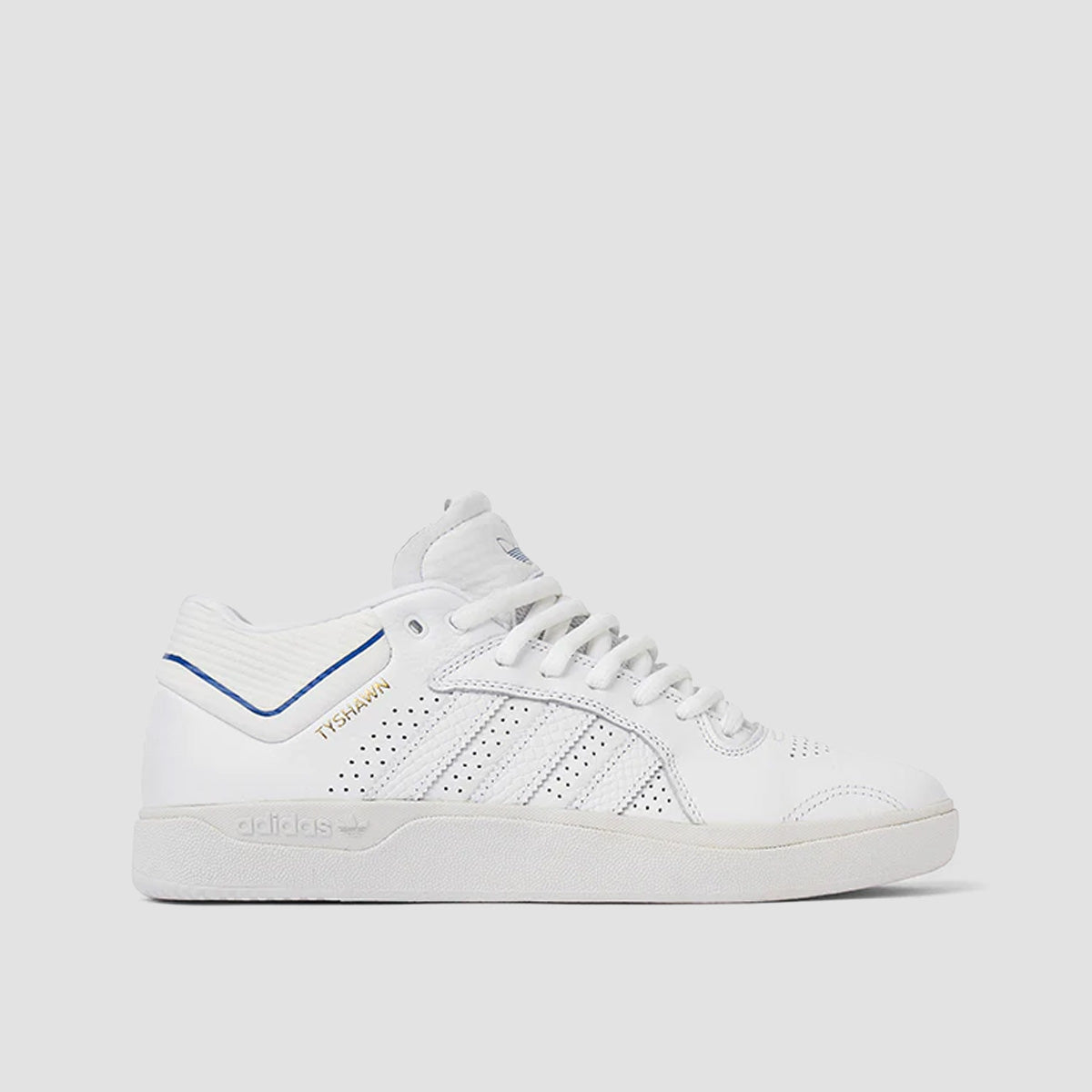 adidas Tyshawn Shoes - Ftwr White/Bluebird/Gold Met.