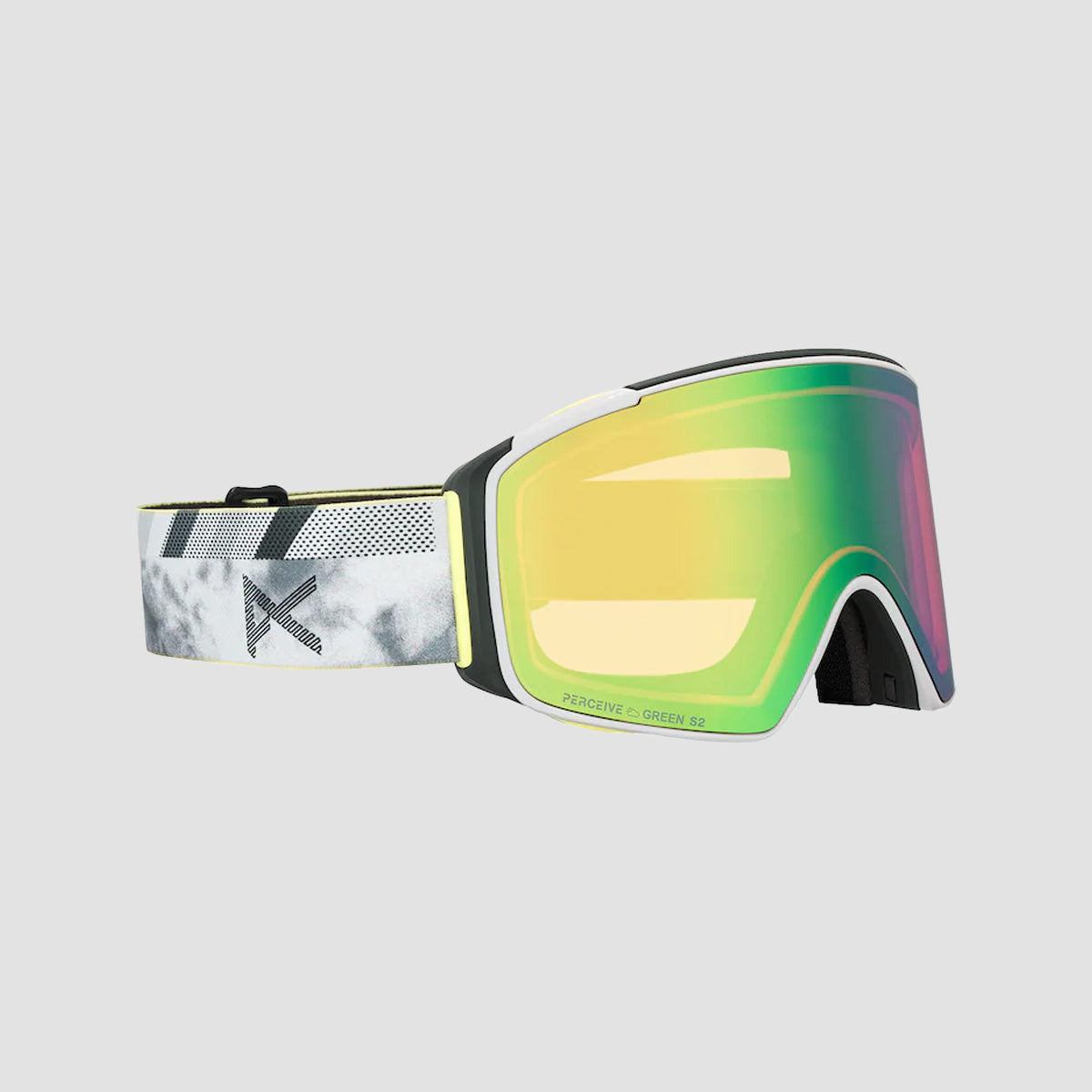 Anon M4S Cylindrical Snow Goggles Tilt Shift/Perceive Variable Green + Bonus Lens Perceive Cloudy Pink + MFI Face Mask