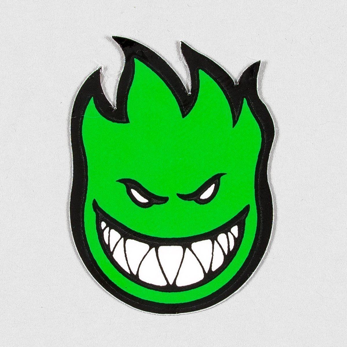 Spitfire Fireball Mini Sticker X-Small Green 40x25mm