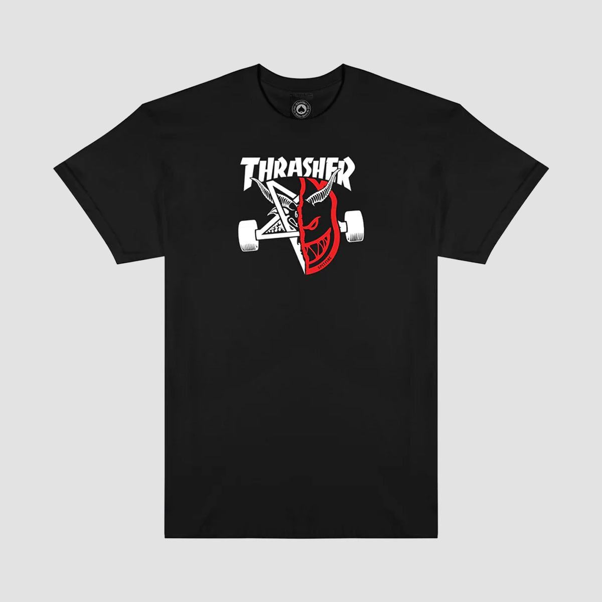 Thrasher X Spitfire Thrash & Burn T-Shirt Black
