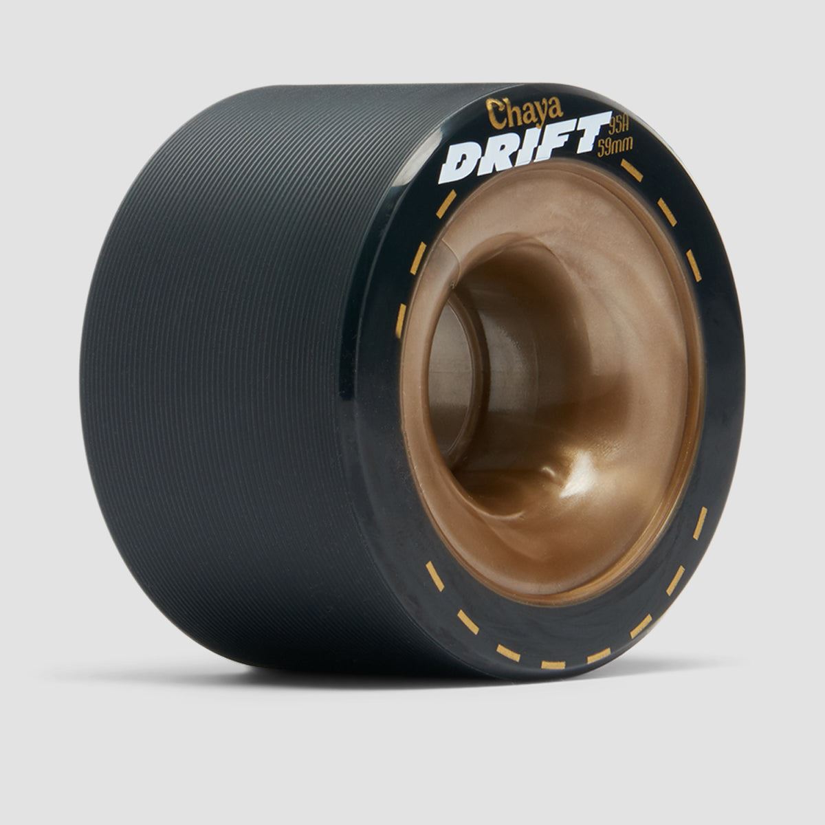 Chaya Drift 95A Quad Wheels x4 Gold/Black 59mm