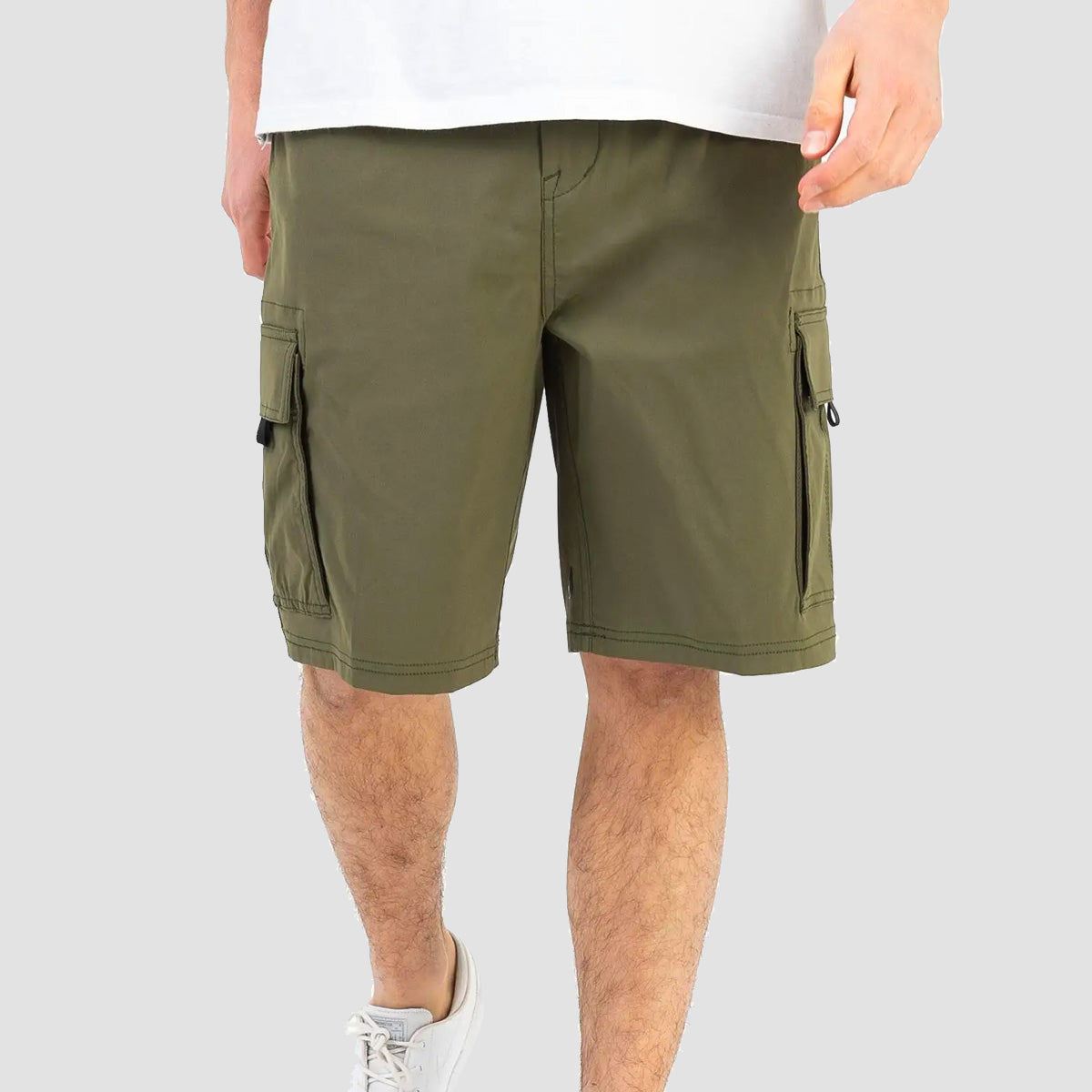 Volcom Skate Vitals 21" Hybrid Cargo Shorts Military