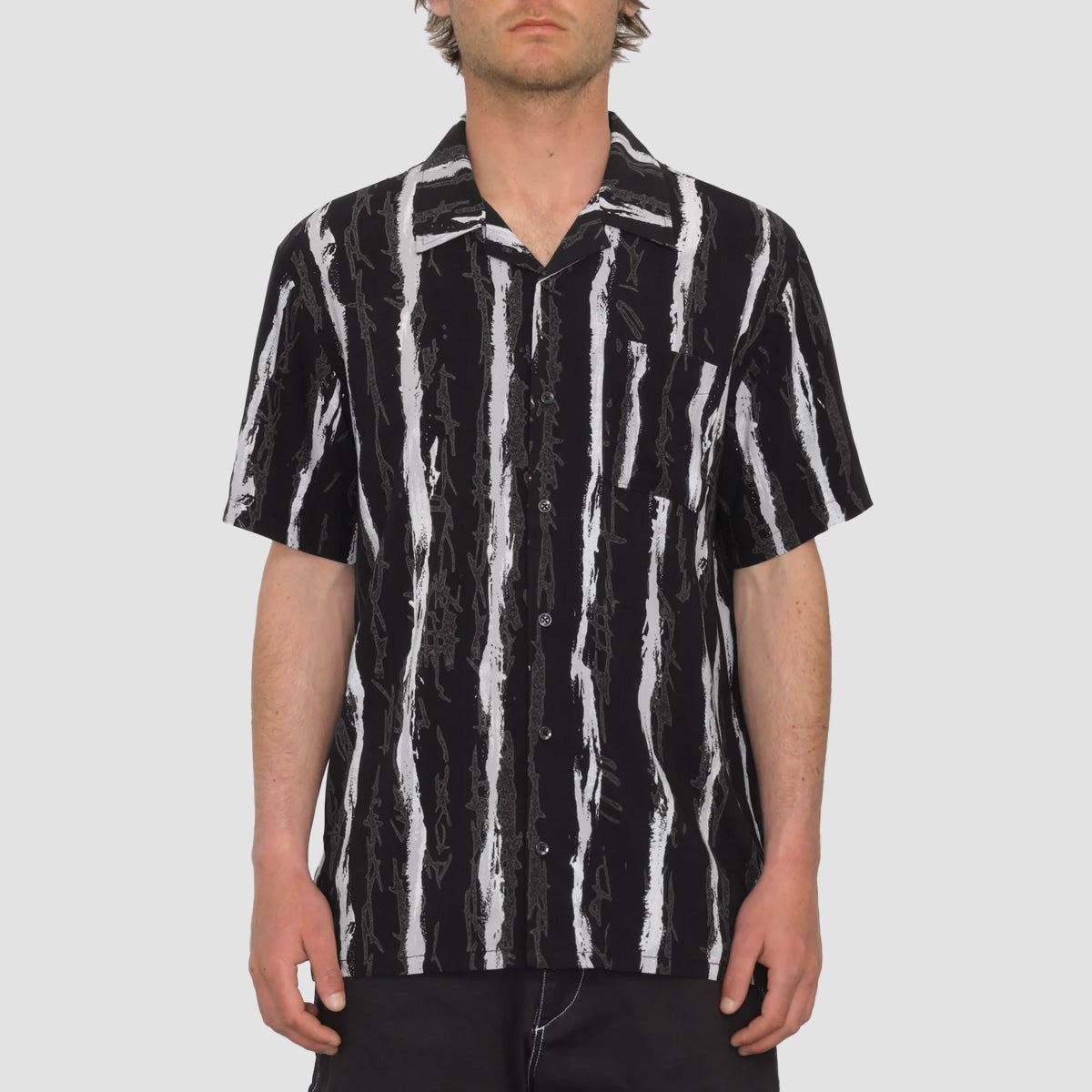Volcom V Ent Hockey Dad Short Sleeve Shirt Stealth