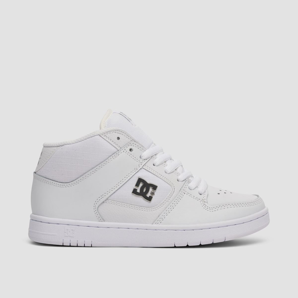 DC Manteca 4 Mid Shoes - White/Silver - Womens