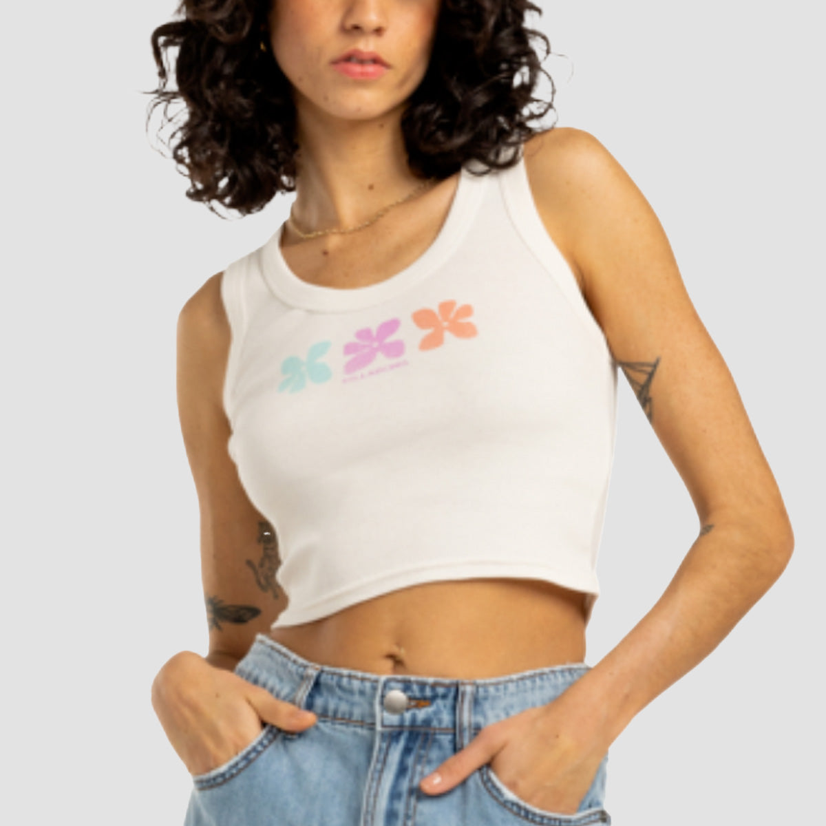 Billabong Block Party Vest Salt Crystal - Womens