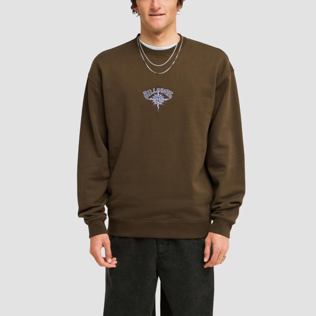 Billabong Burleigh Crew Sweatshirt Dark Cedar