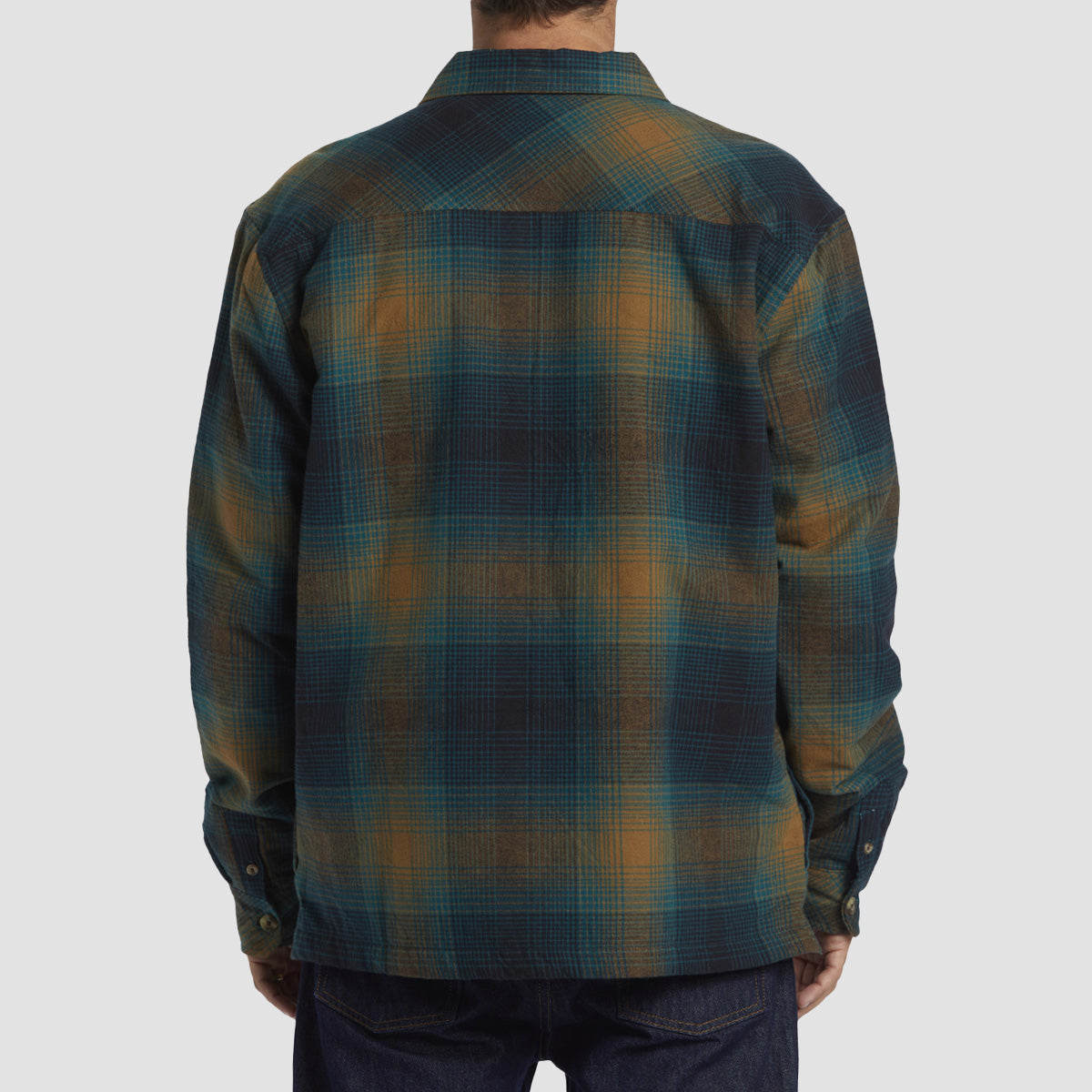 Billabong Offshore Sherpa Lined Shirt Jacket Real Teal