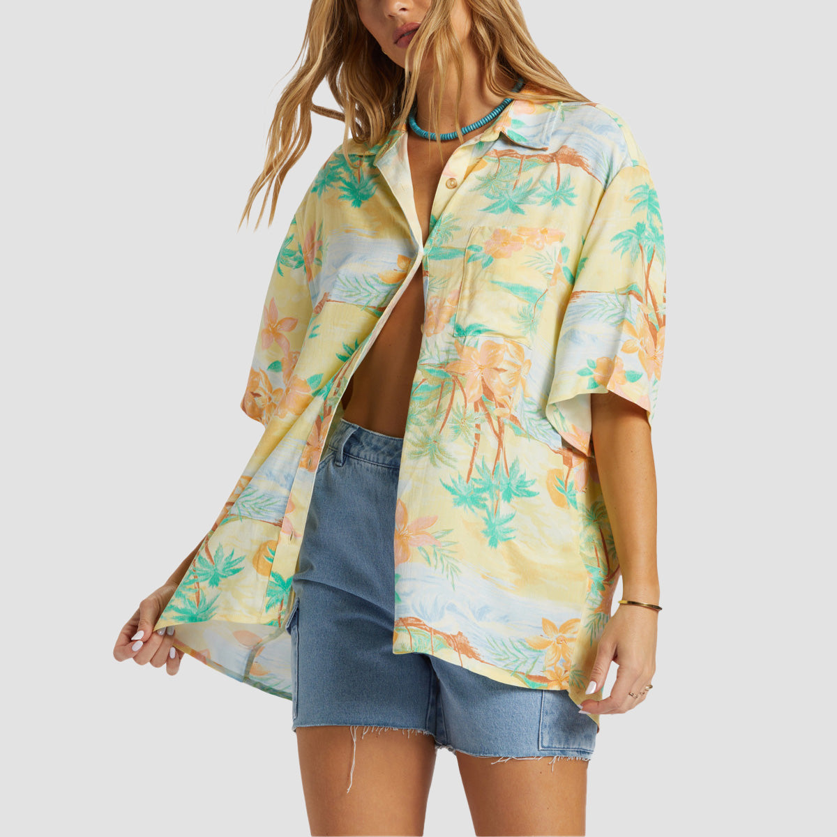 Billabong On Vacation Short Sleeve Shirt Multi - Womens
