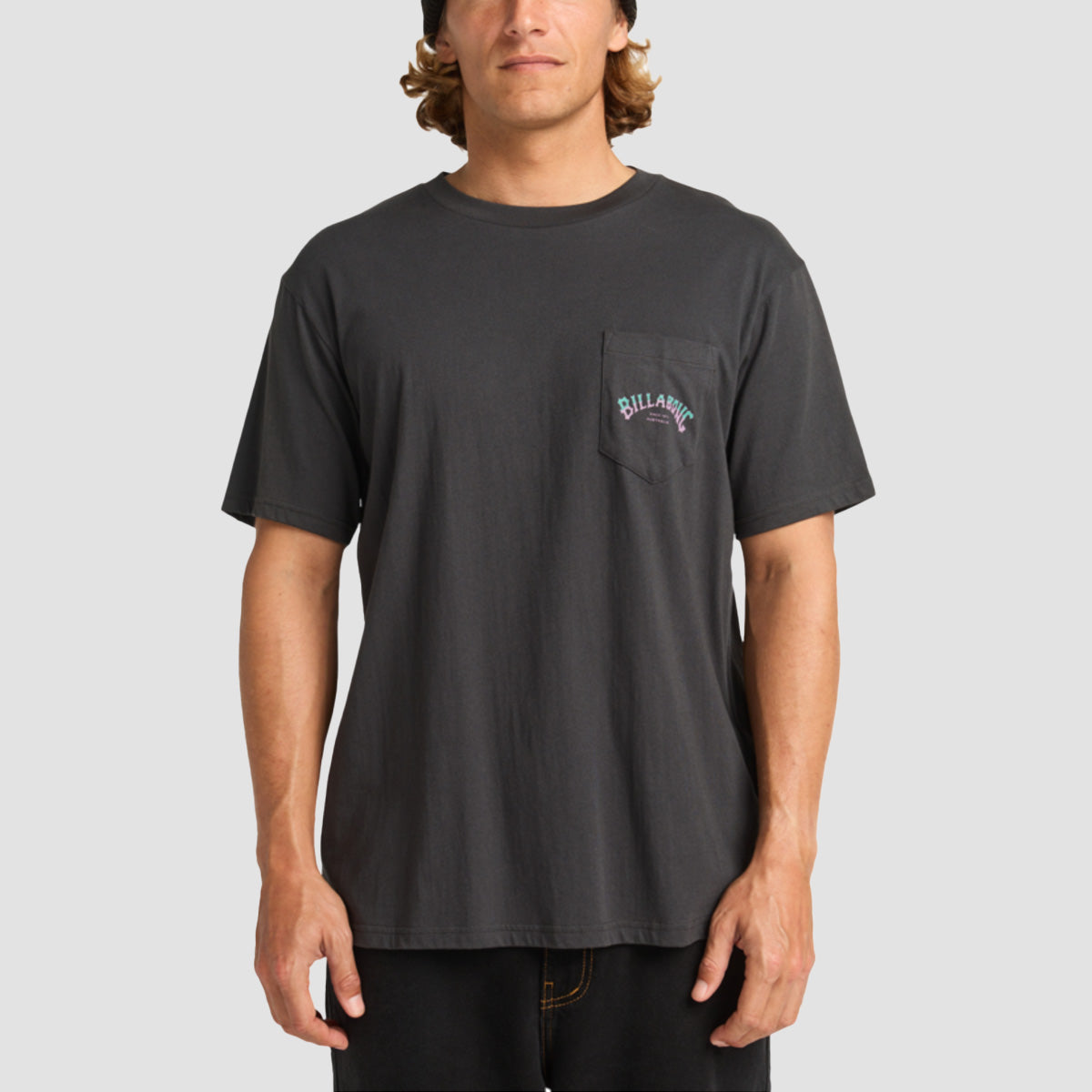 Billabong Stacked Arch Pocket T-Shirt Washed Black