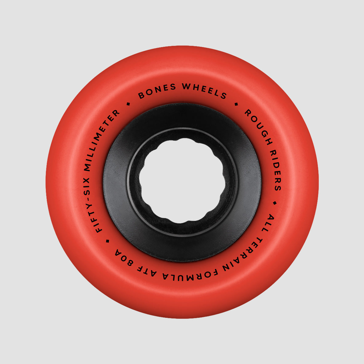 Bones Rough Riders 80A ATF Skateboard Wheels Red 56mm
