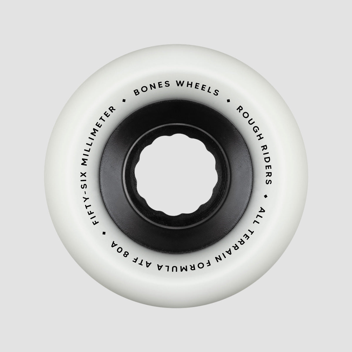 Bones Rough Riders 80A ATF Skateboard Wheels White 56mm