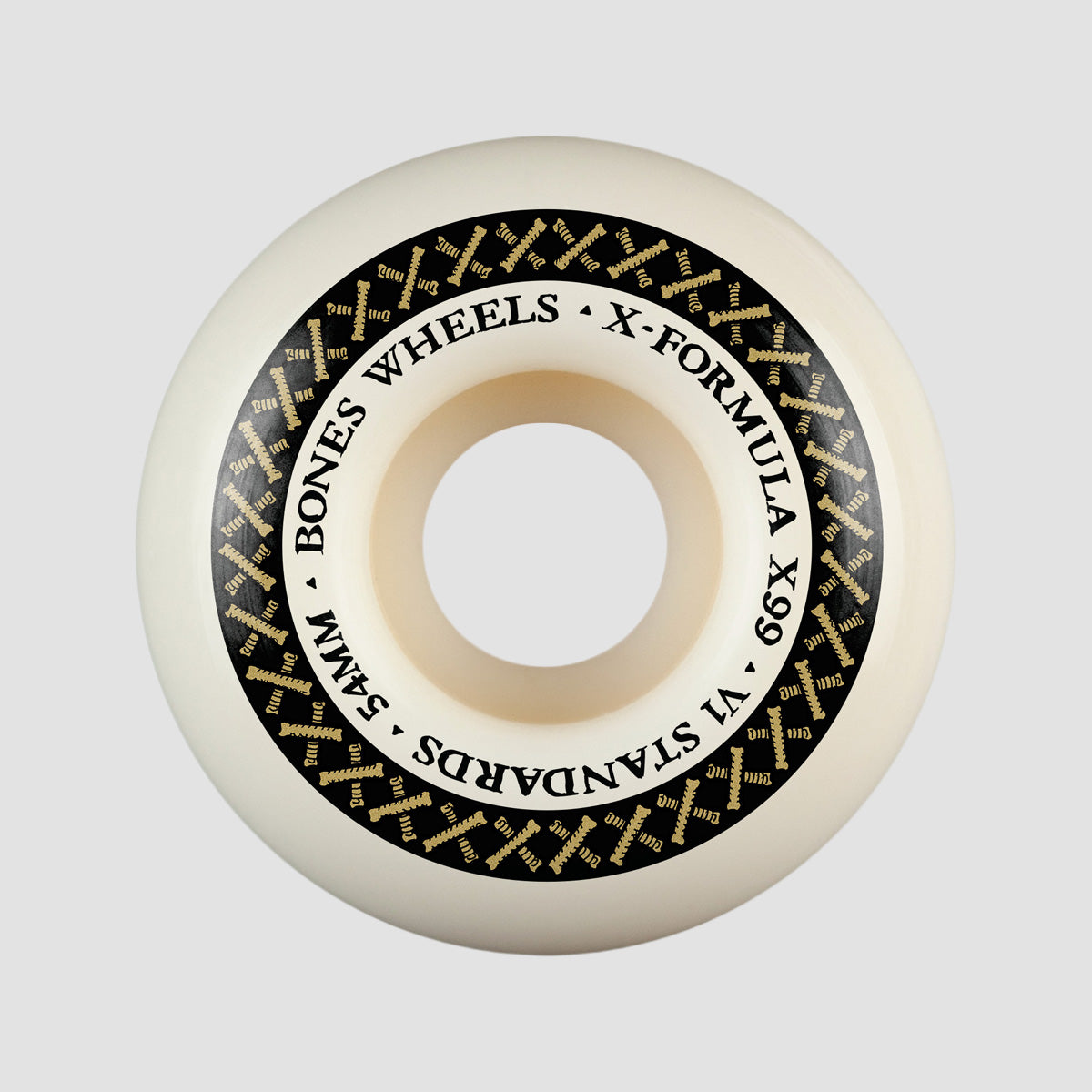 Bones X-Formula V1 Standard 99A Skateboard Wheels White 54mm