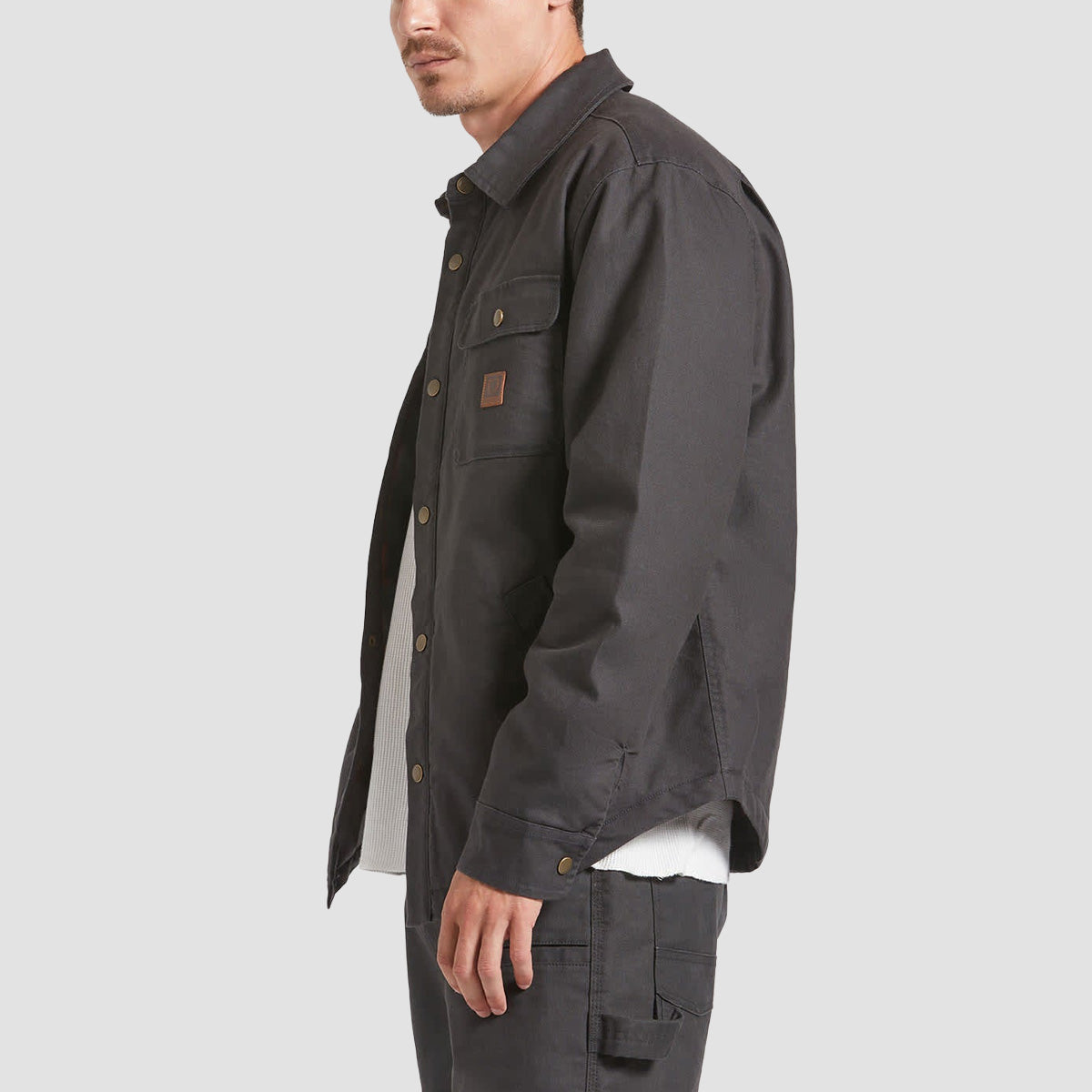 Brixton Builders Stretch Lined Jacket Washed Black/Red