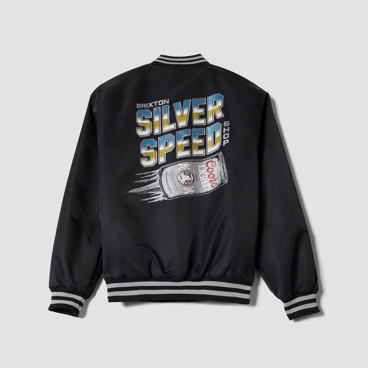 Brixton Coors Light Silver Speed Shop Jacket Black/Silver