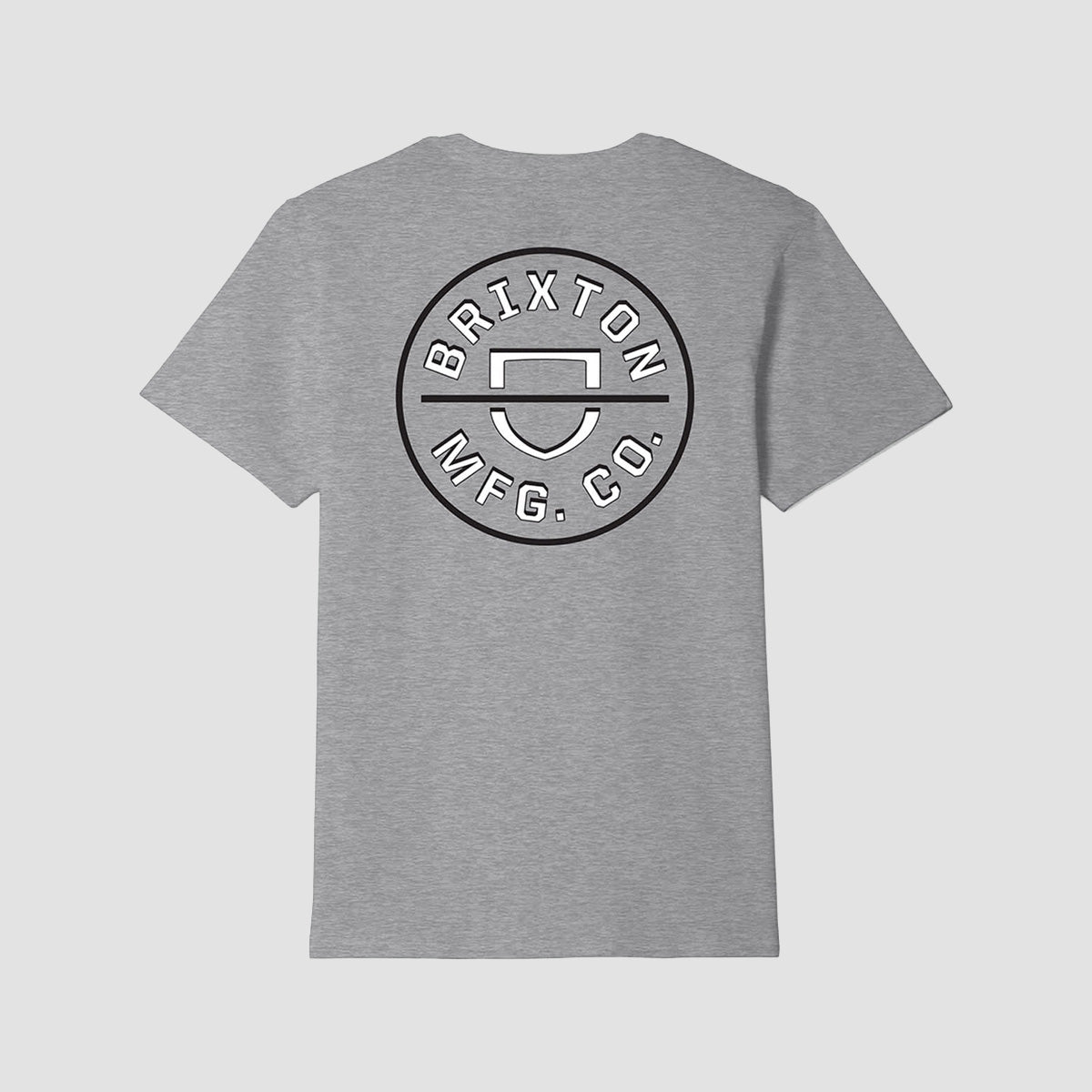 Brixton Crest II T-Shirt Heather/White/Black