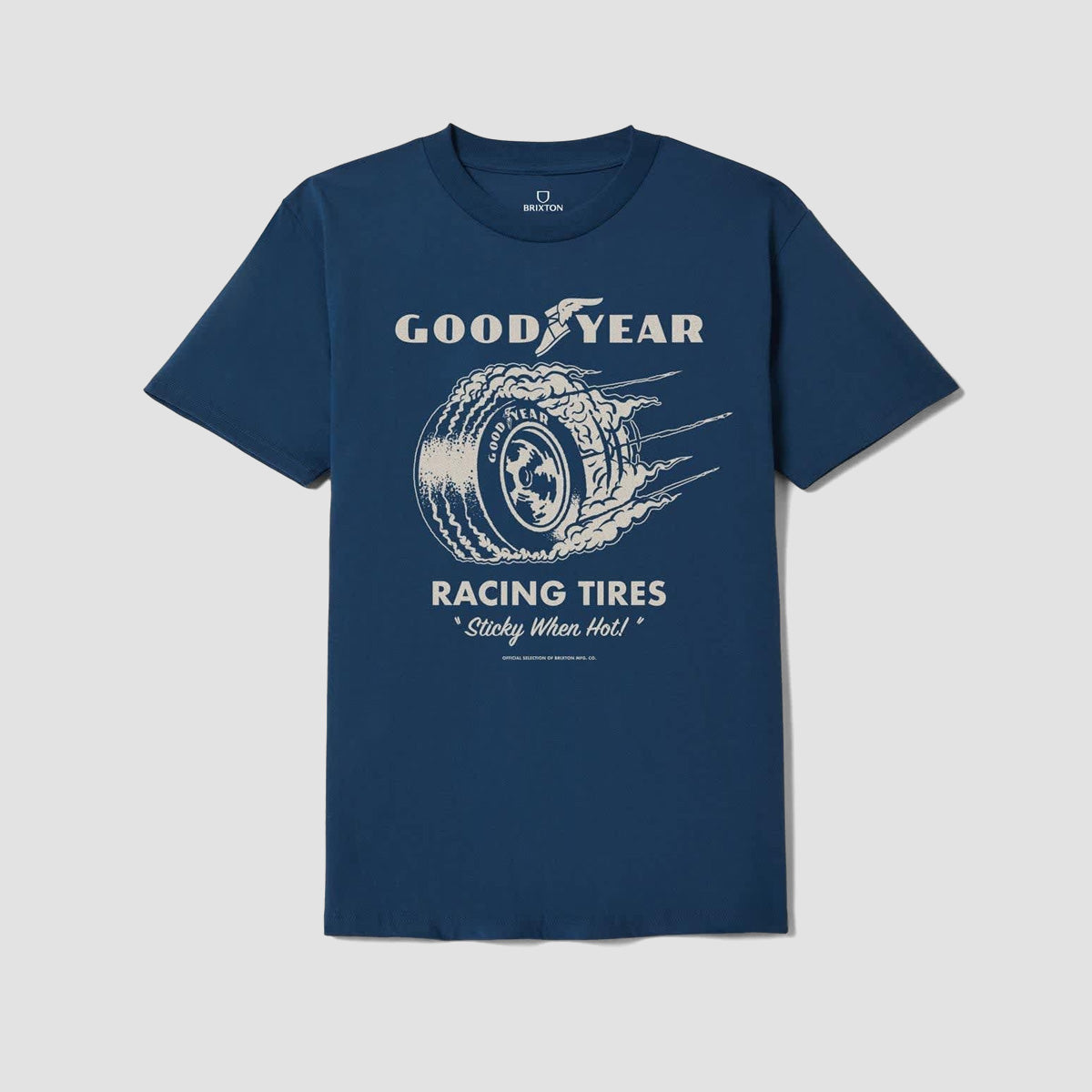 Brixton Goodyear Cheater Slick T-Shirt Navy
