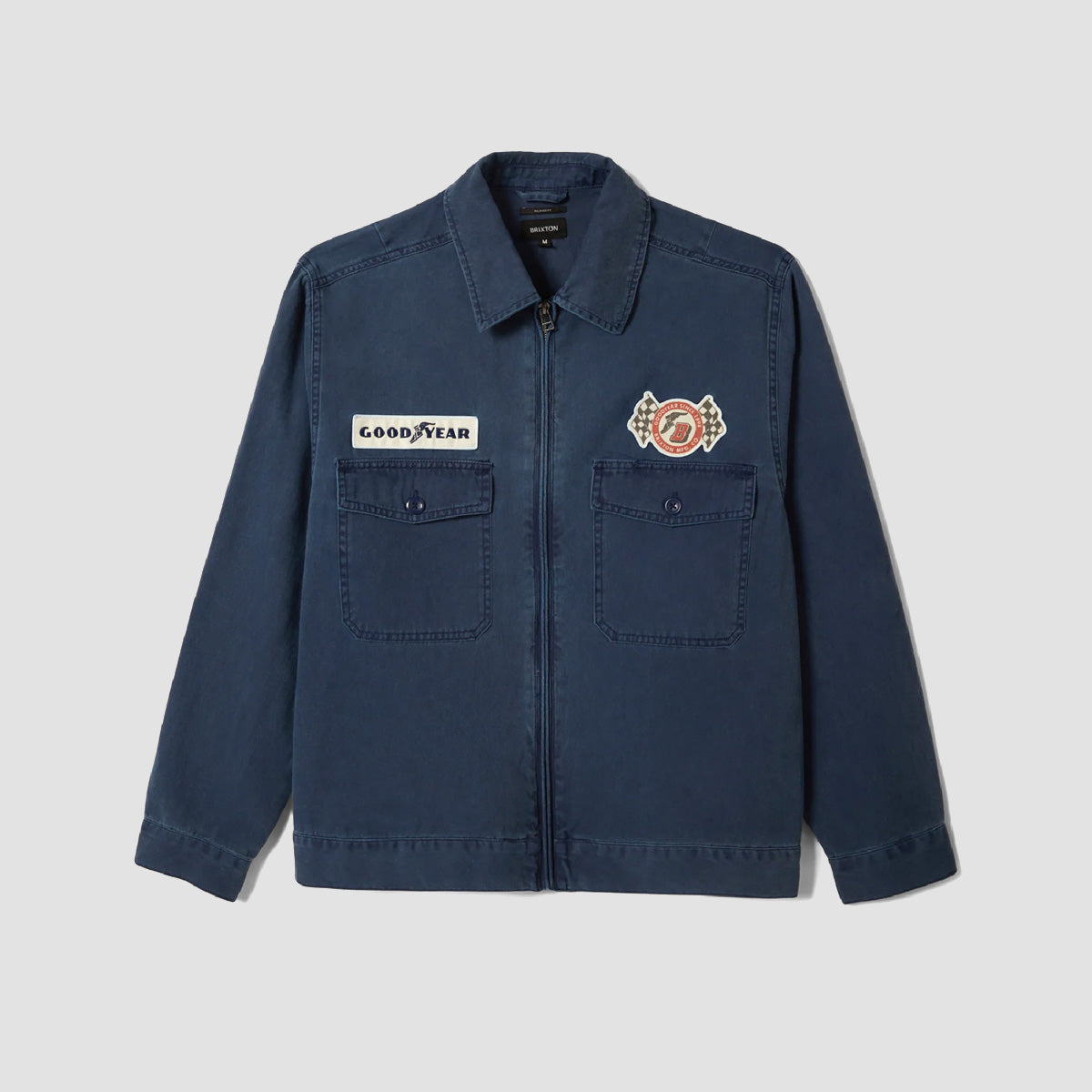 Brixton Goodyear Trademark LW Jacket Washed Navy