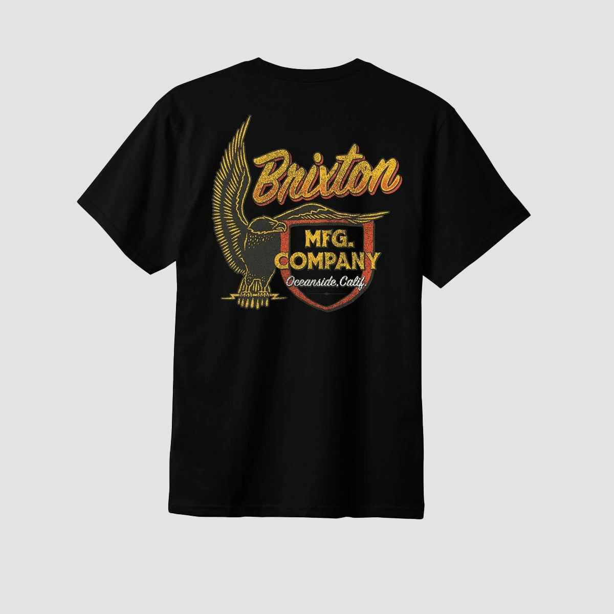 Brixton Highline T-Shirt Black Worn Wash