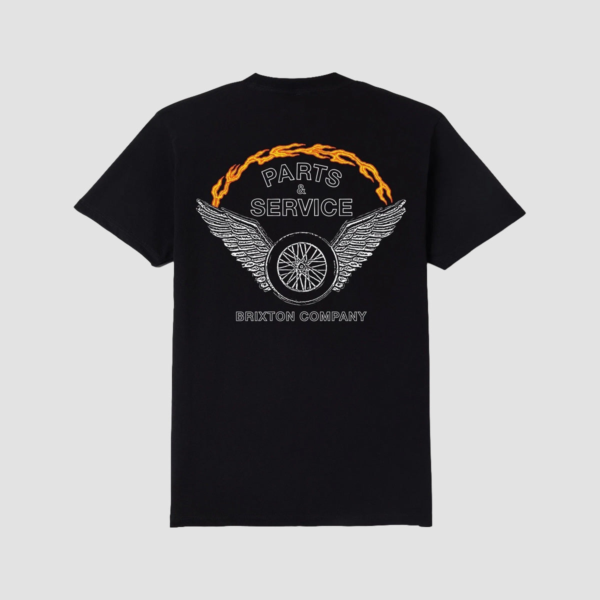 Brixton Leeway T-Shirt Black Worn Wash