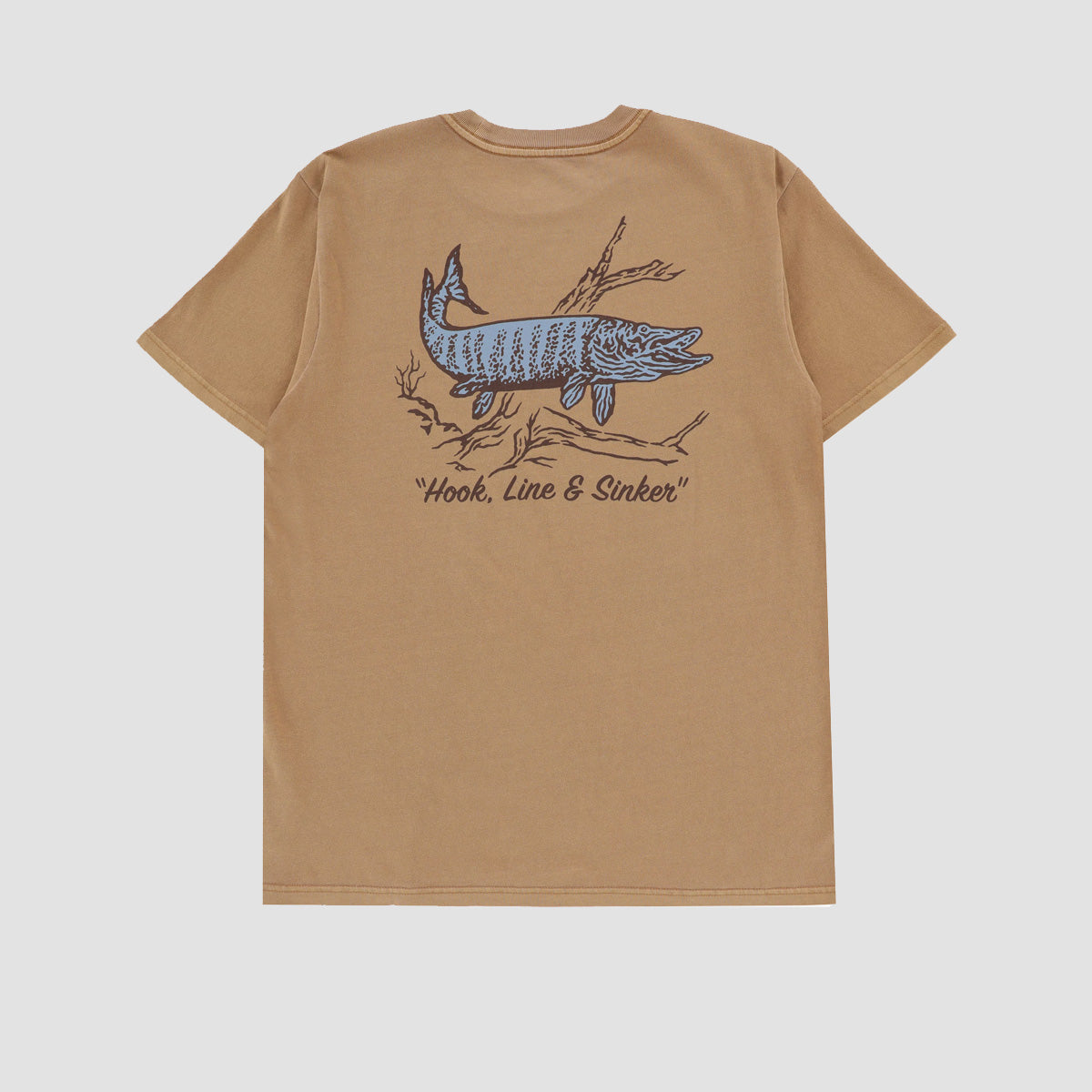 Brixton Muskie T-Shirt Dijon Worn Wash