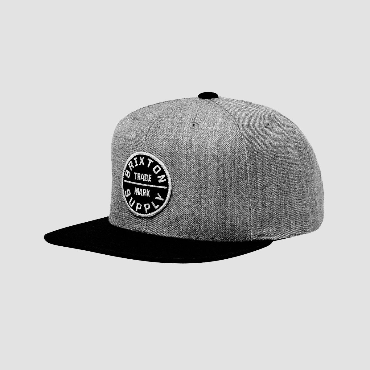 Brixton Oath III Snapback Cap Heather Grey/Black