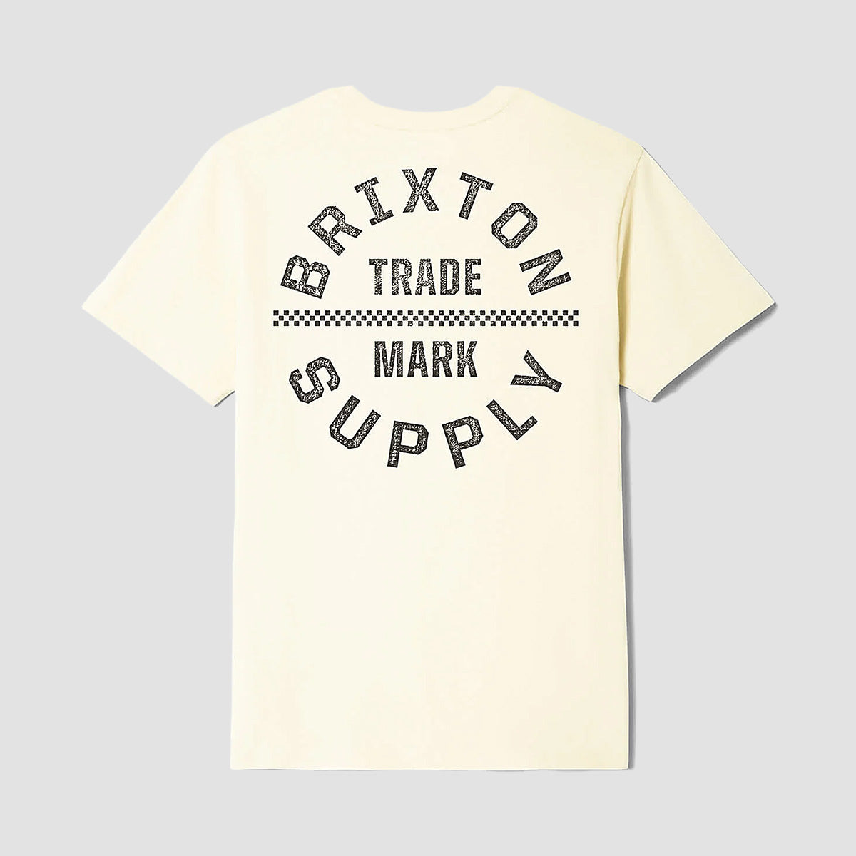 Brixton Oath V T-Shirt Cream/Washed Black