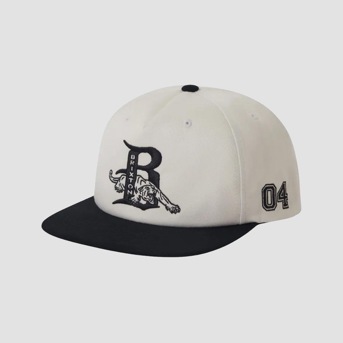 Brixton Predator MP Snapback Cap Off White/Black