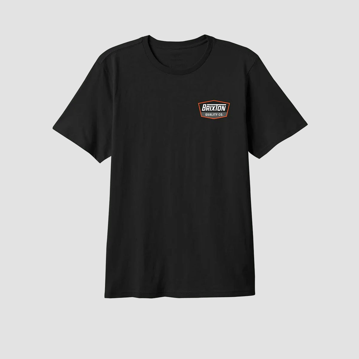 Brixton Regal T-Shirt Black/Classic Orange/White