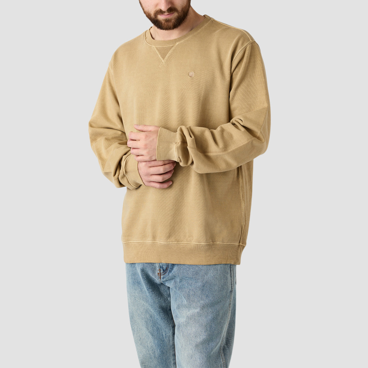 Brixton Vintage Reserve Crew Sweat Sand Vintage Wash