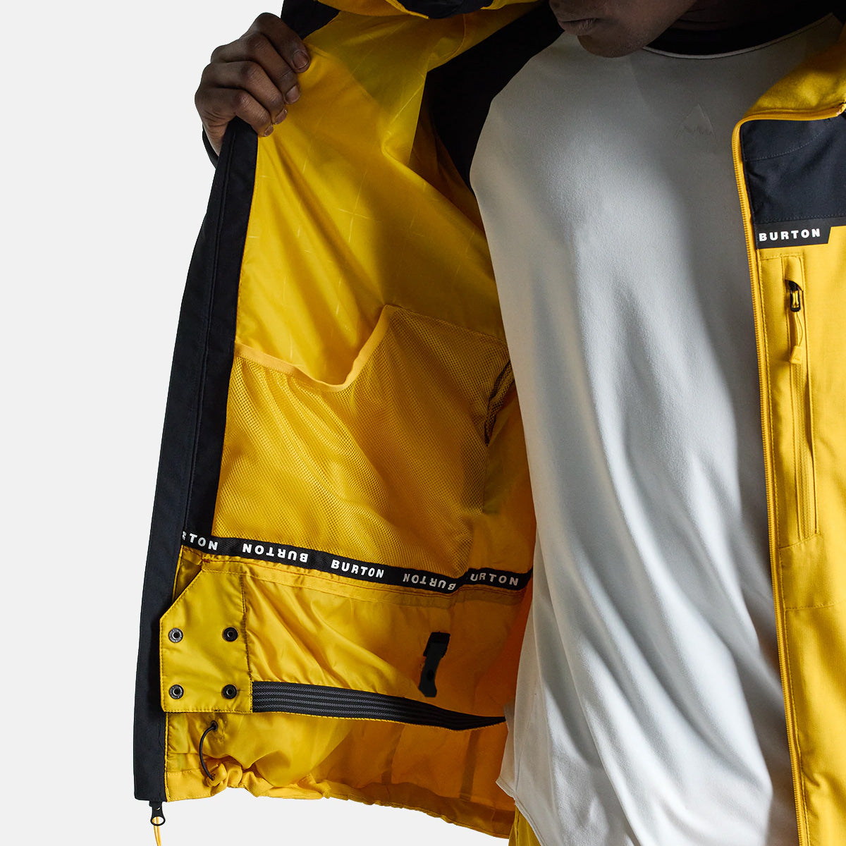Burton Lodgepole 2L Snow Jacket True Black/Goldenrod