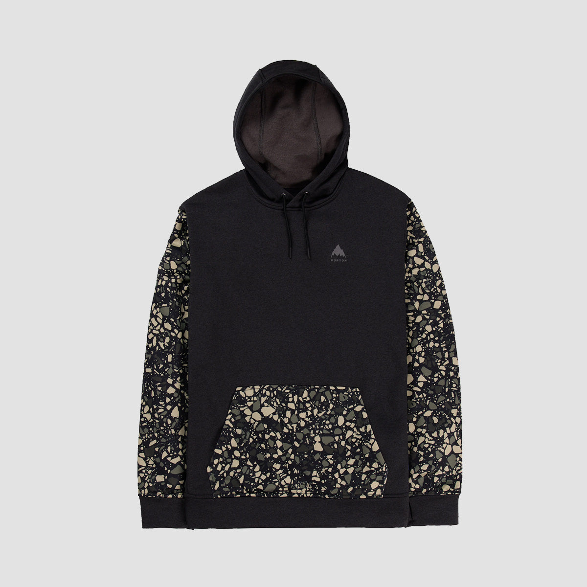 Burton Oak Pullover Hoodie True Black Heather/Sediment