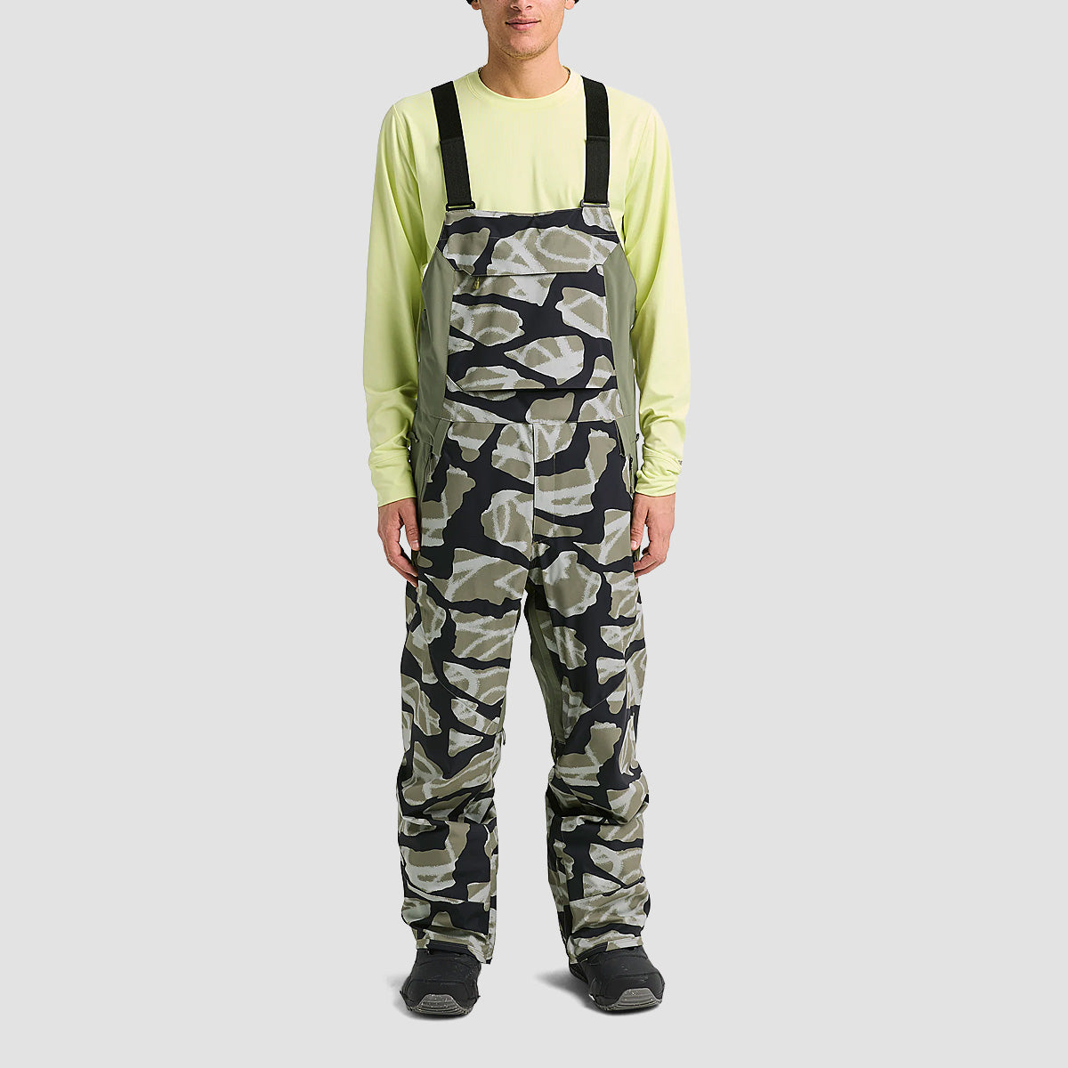 Burton Reserve 2L Stretch Snow Bib Pants Graffiti Camo/Forest Moss