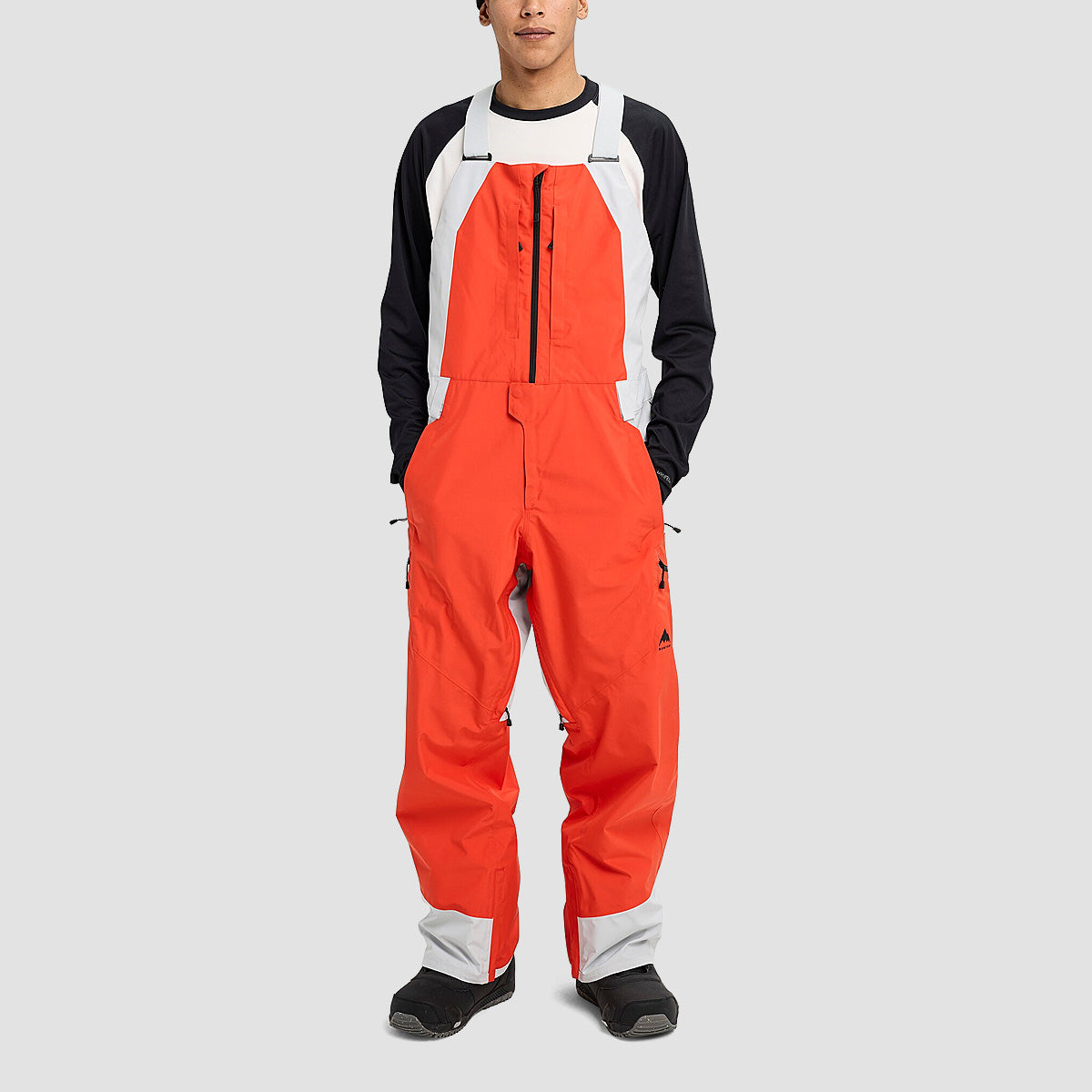 Burton Reserve GORE-TEX 2L Snow Bib Pants Fiesta Red/Gray Cloud