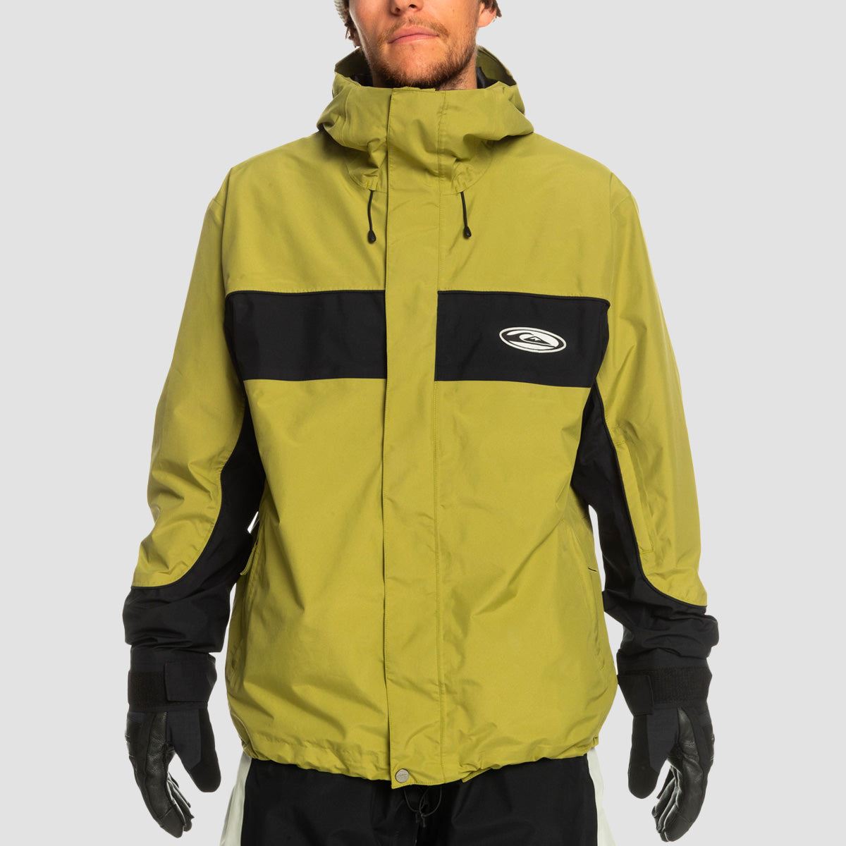 Quiksilver Mens High Altitude GORE TEX Technical Snow Jacket Green Olive Size XL at Official Quiksilver Store