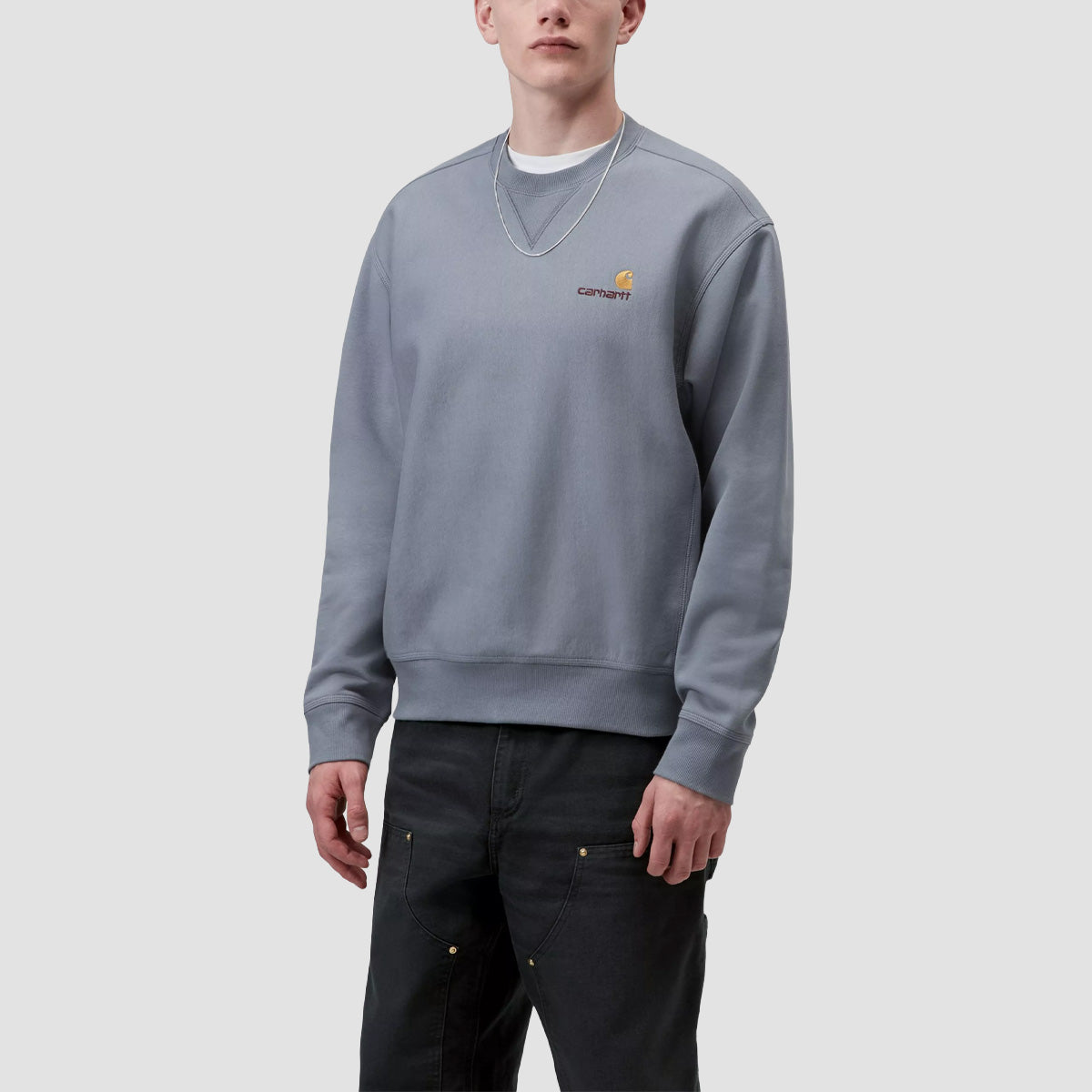 Carhartt WIP American Script Crew Sweatshirt Graphite