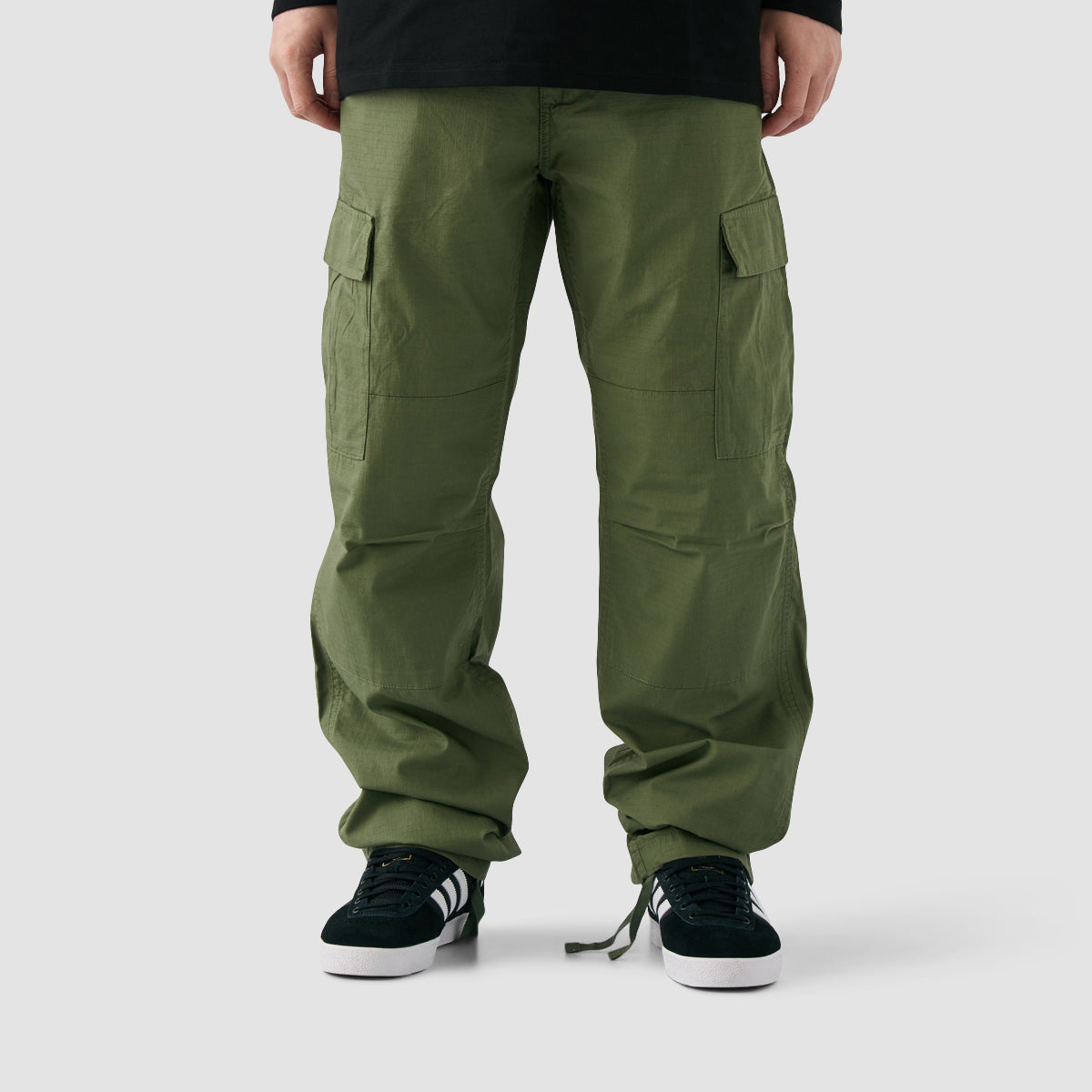 Carhartt WIP Aviation Cargo Pants Dollar Green Rinsed