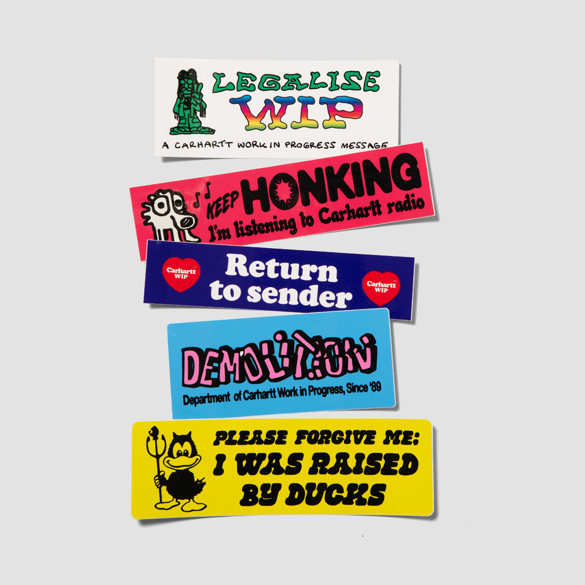 Carhartt WIP Bumper Sticker 5 Pack