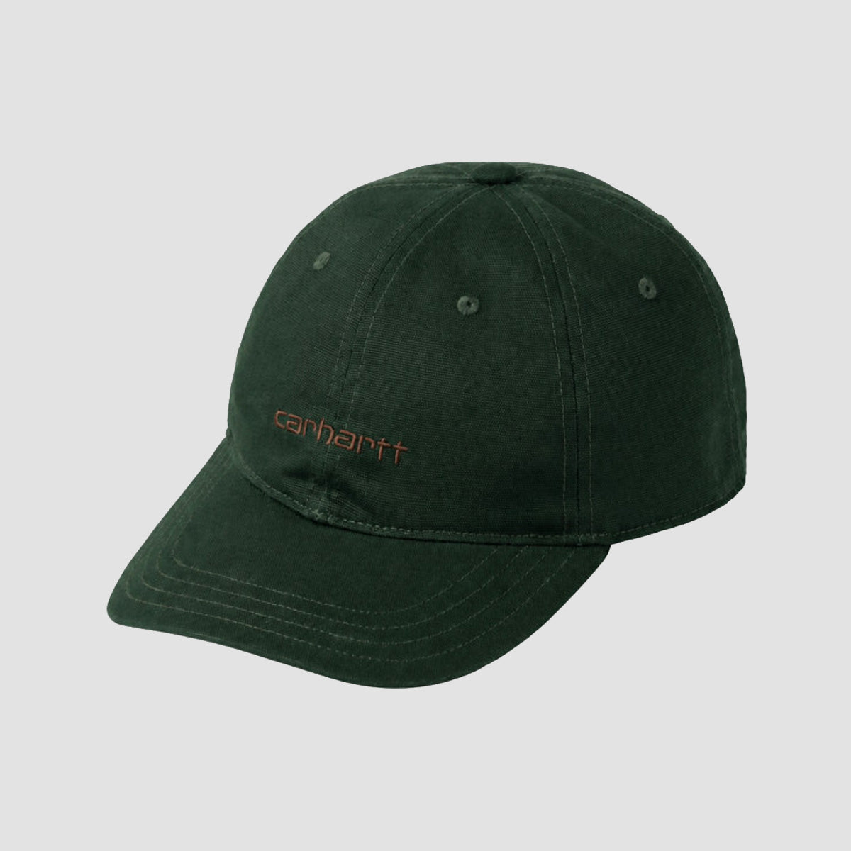 Carhartt WIP Canvas Script Cap Dark Scarab/Palisander