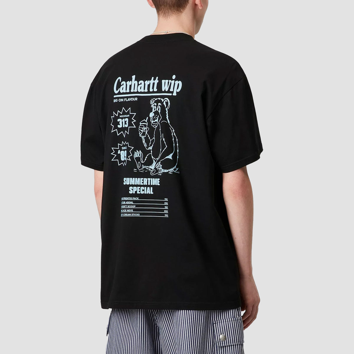 Carhartt WIP Catalogue T-Shirt Black/Bluebird