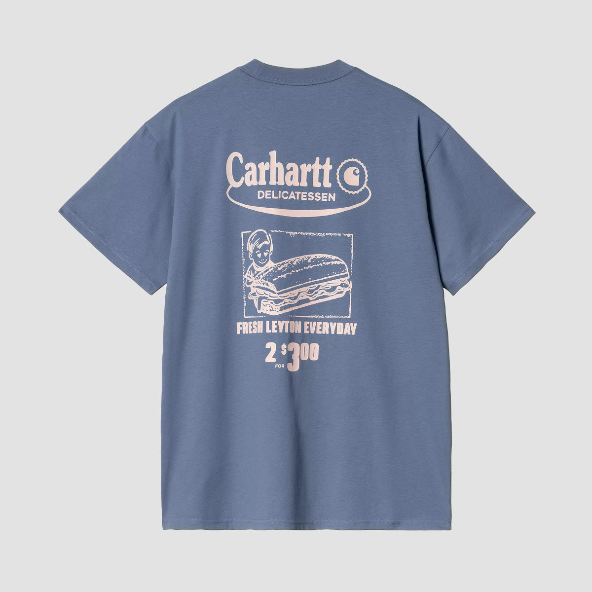 Carhartt WIP Catalogue T-Shirt Blue Iris/Air Pink
