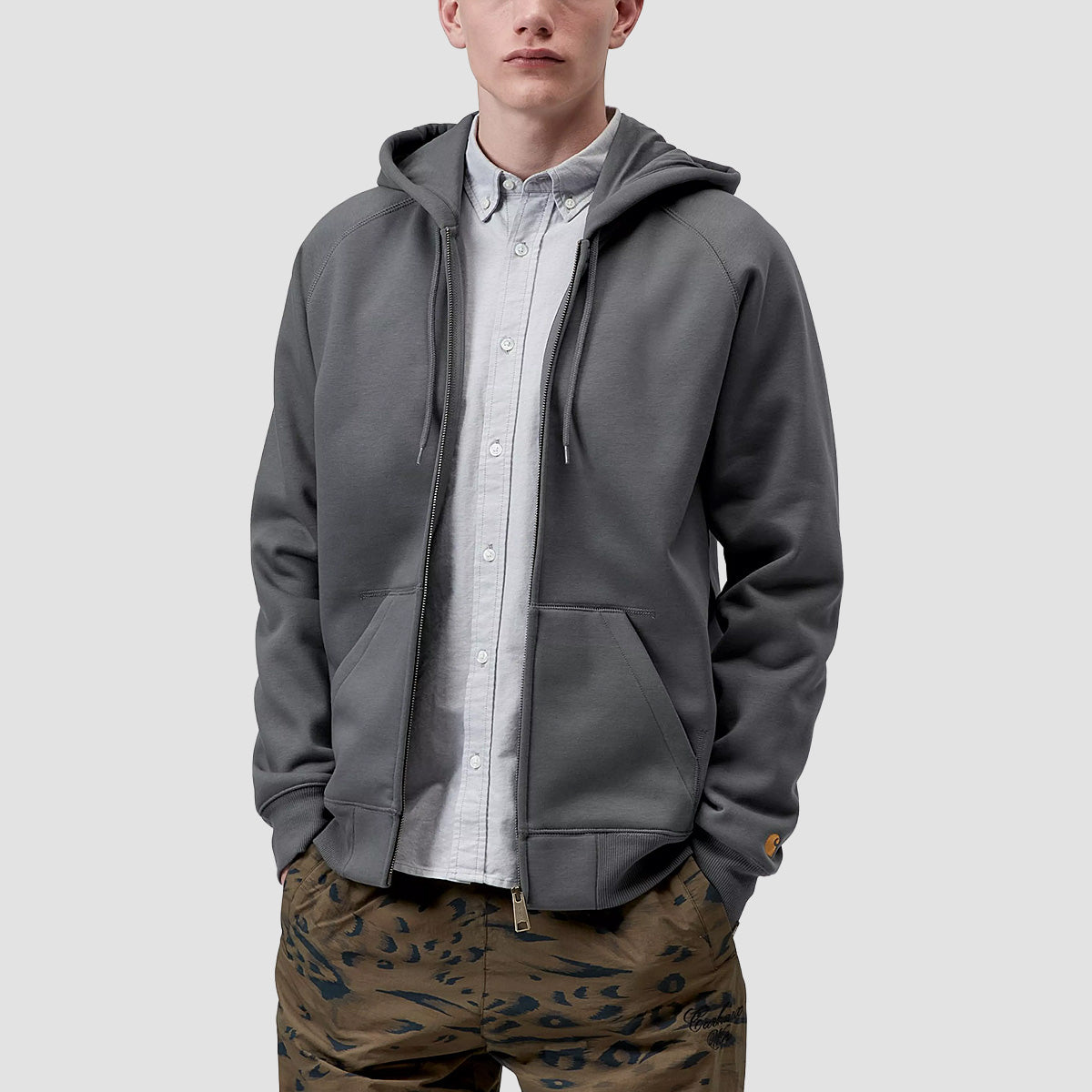 Carhartt WIP Chase Zip Hoodie Styx/Gold