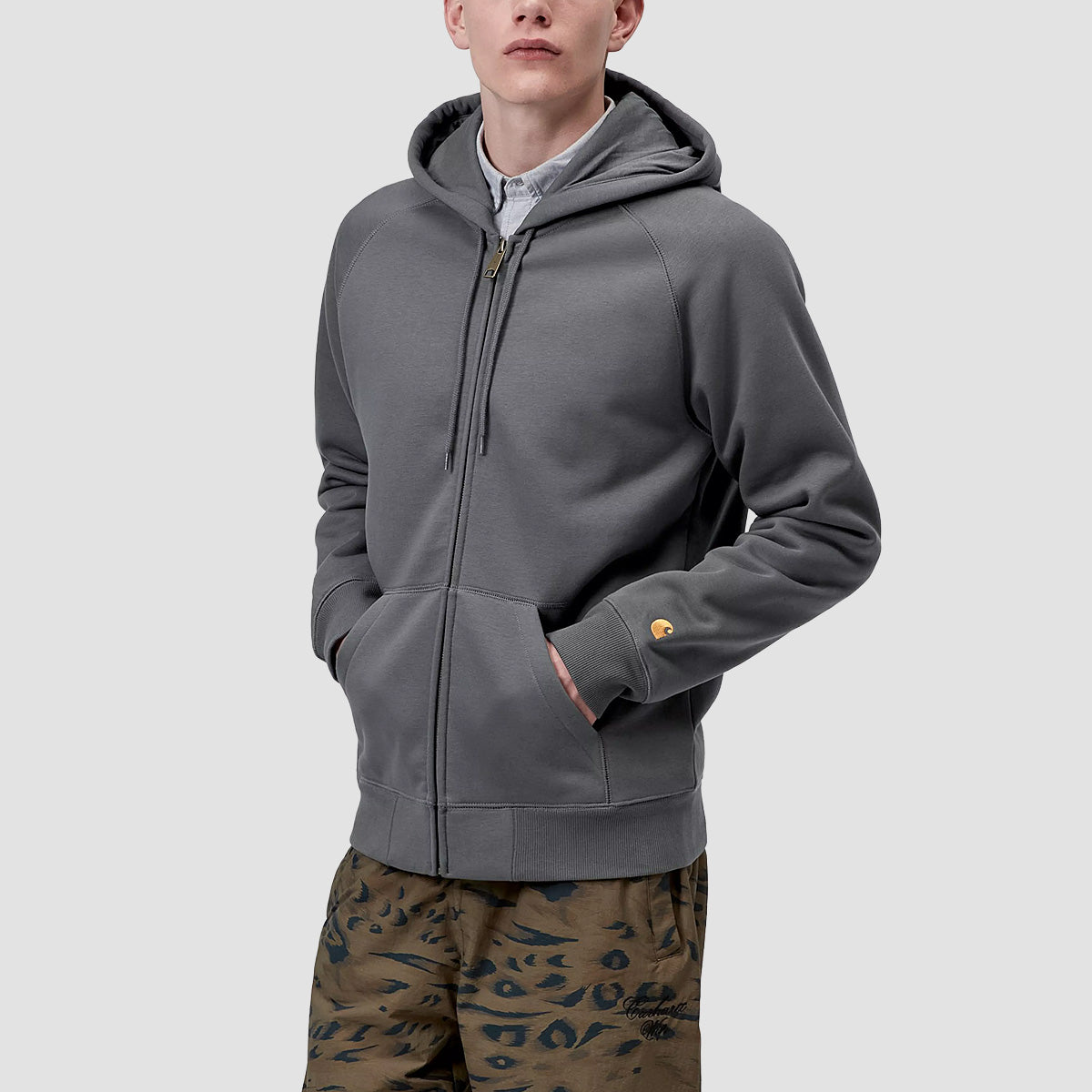 Carhartt WIP Chase Zip Hoodie Styx/Gold