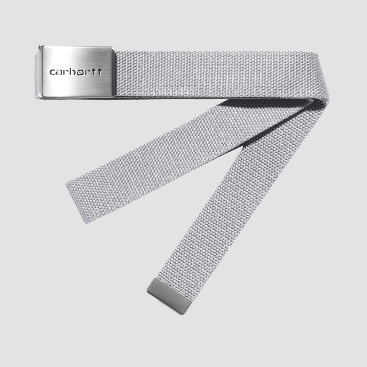 Carhartt WIP Clip Belt Chrome Sonic Silver
