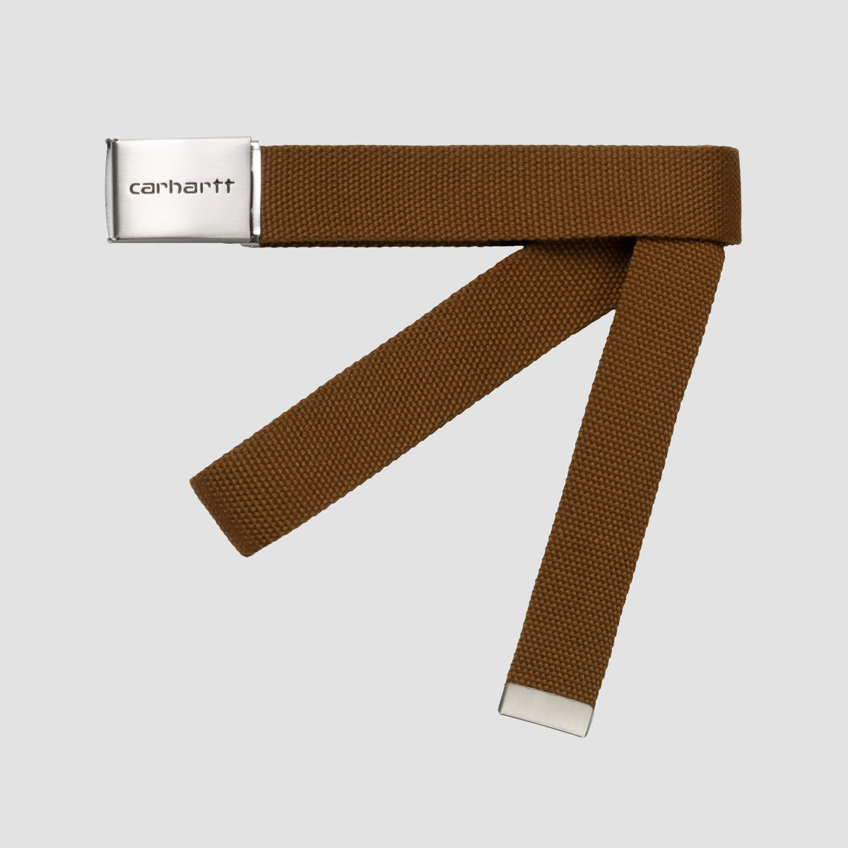 Carhartt WIP Clip Belt Chrome WIP H Brown
