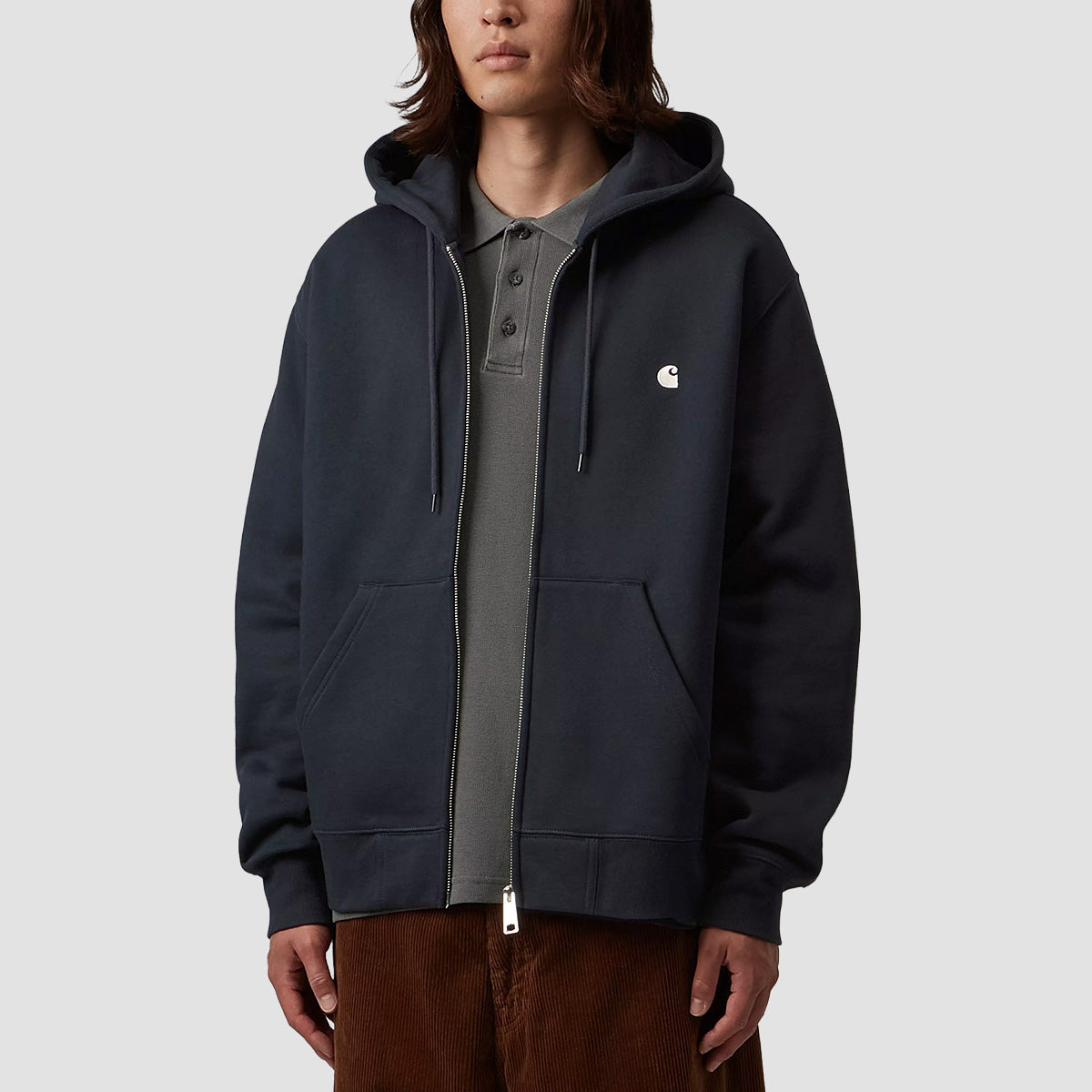 Carhartt WIP Mack Jacket Zip Hoodie Dark Navy/Wax