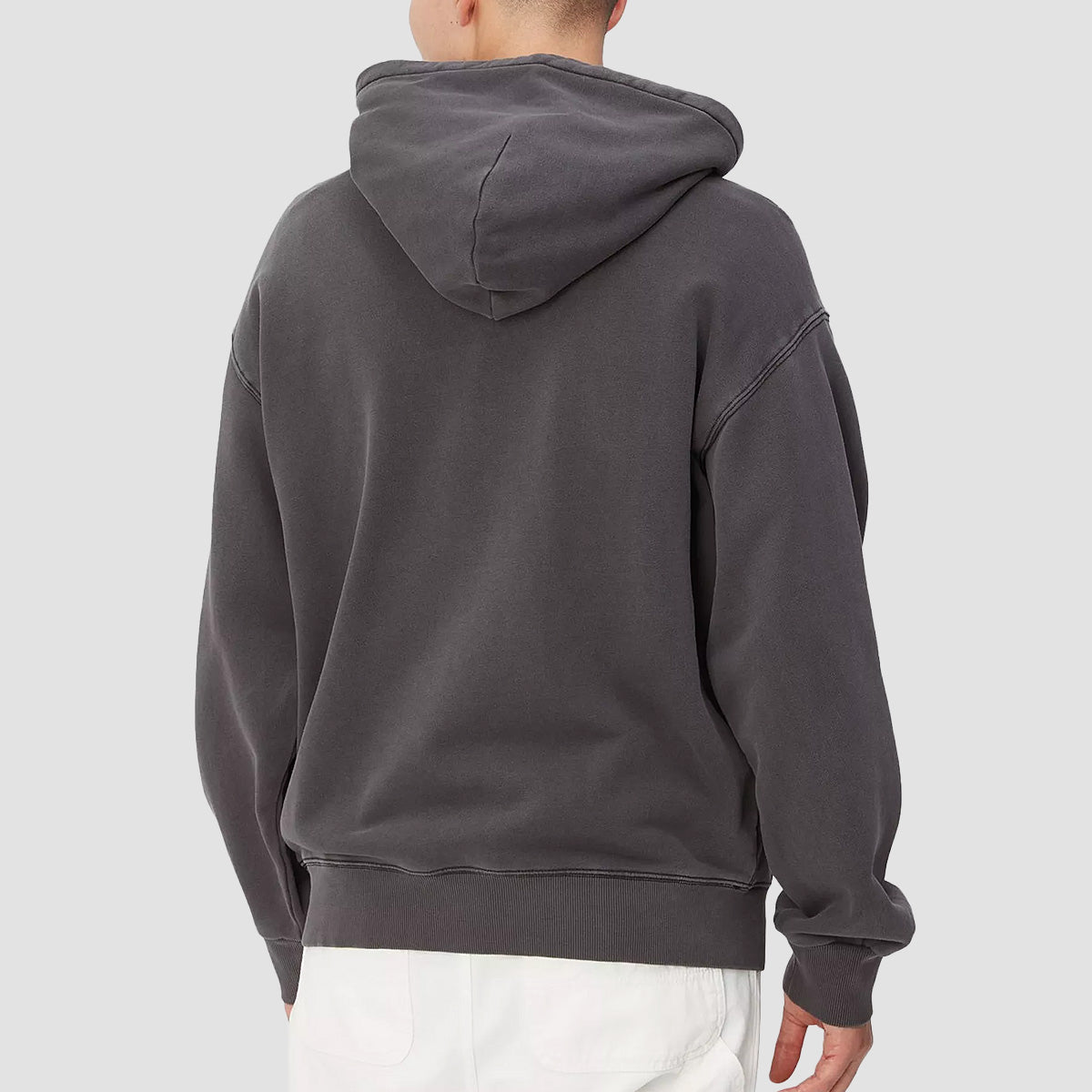 Carhartt WIP Nelson Pullover Hoodie Black Garment Dyed