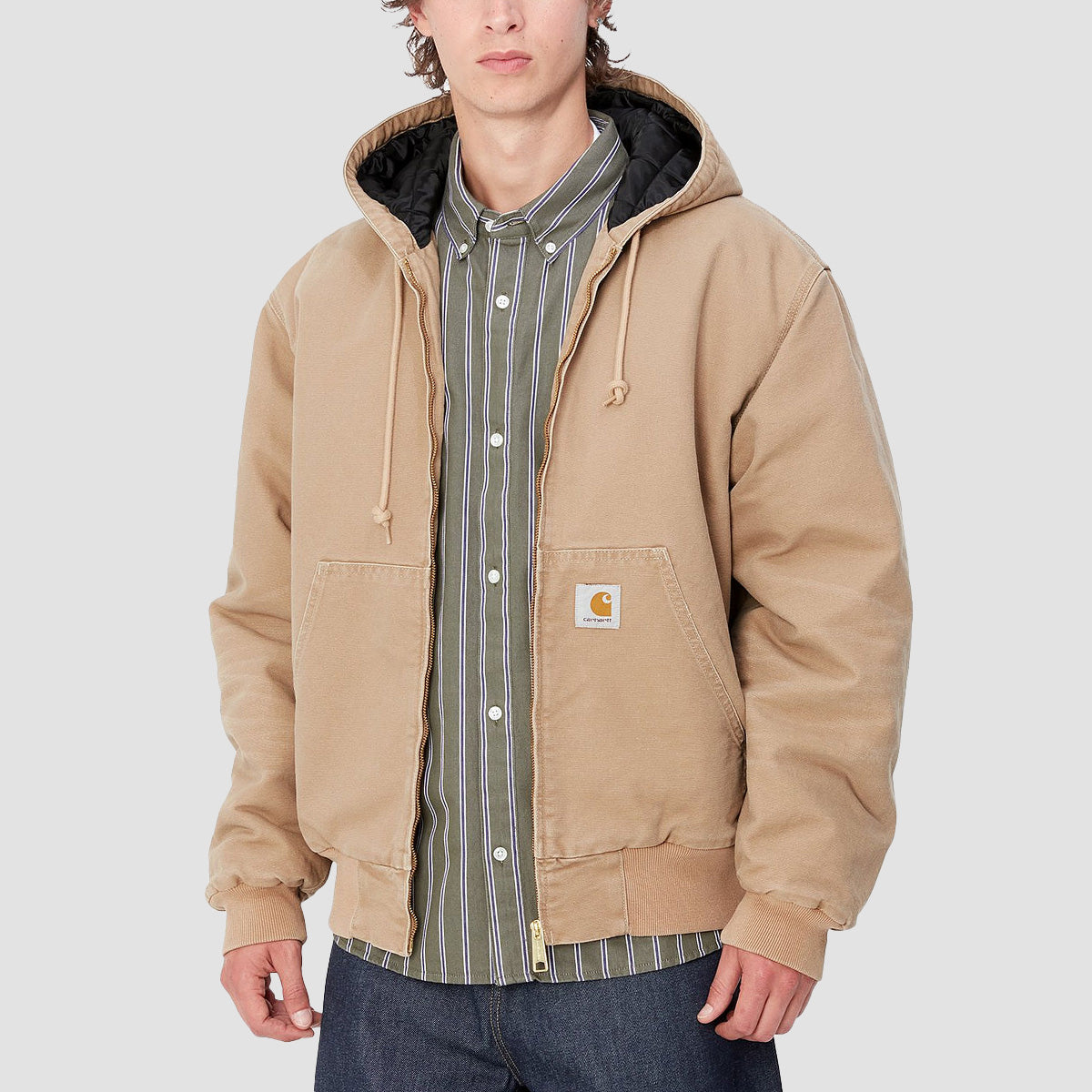 Carhartt WIP OG Active Winter Jacket Peanut Aged Canvas