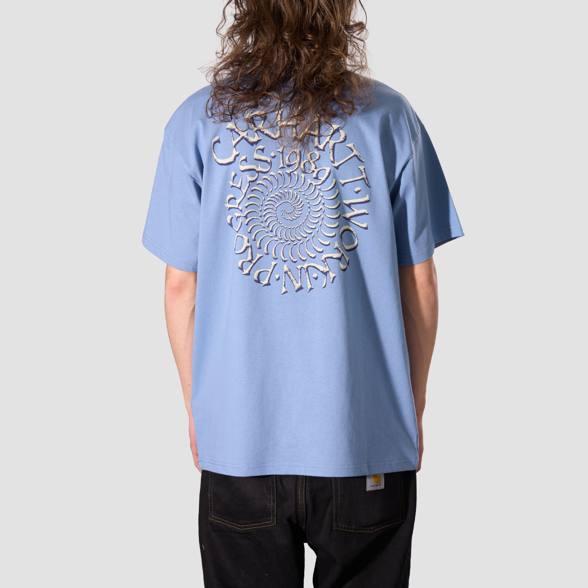 Carhartt WIP Spirals T-Shirt Gentle Blue
