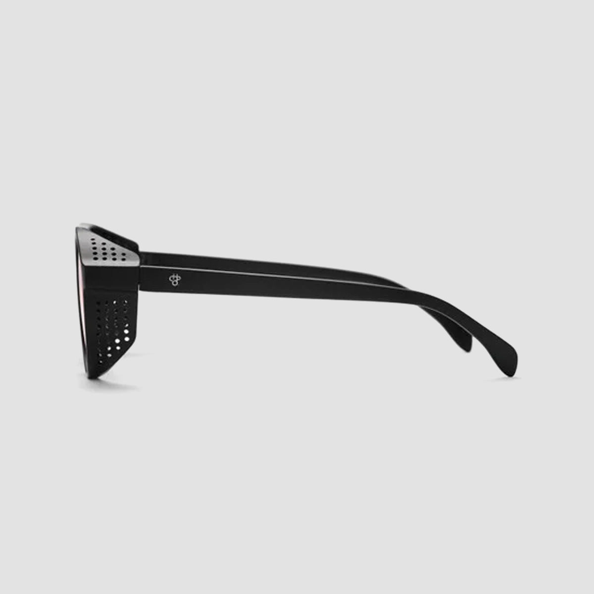 CHPO Rickard Sunglasses Matte Black/Red Mirror