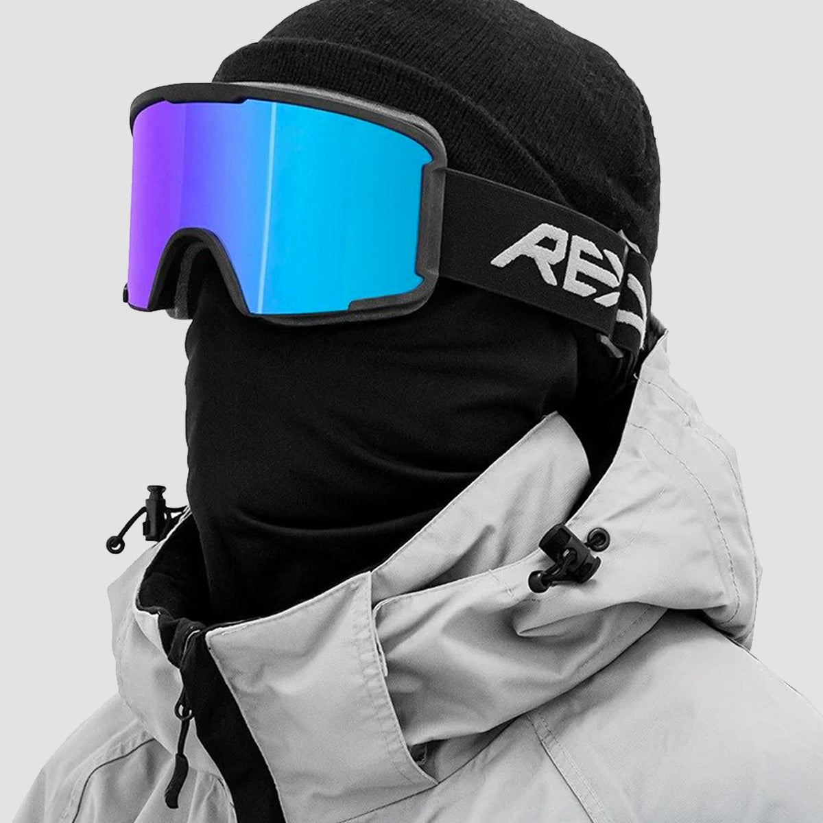 REKD Classic SnapFit Snow Goggle Kit Black/Sapphire